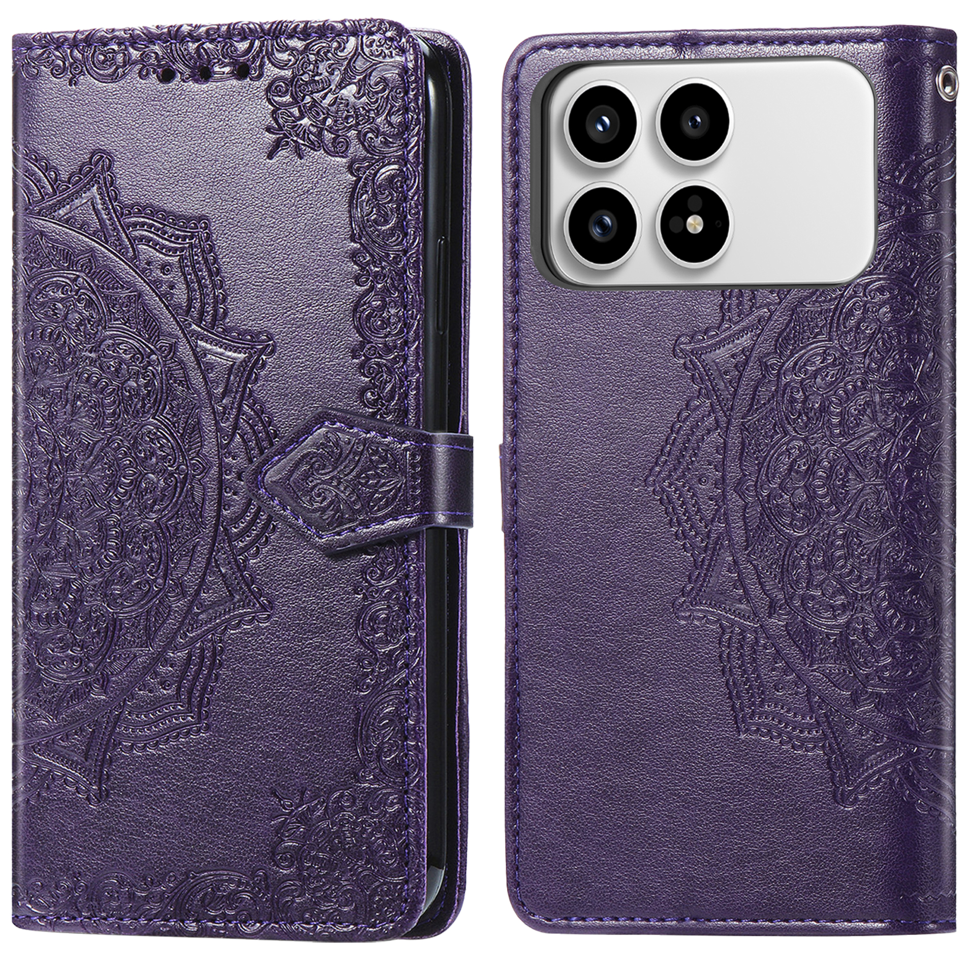 imoshion Mandala Klapphülle für das Xiaomi Poco F8 Pro - Violett