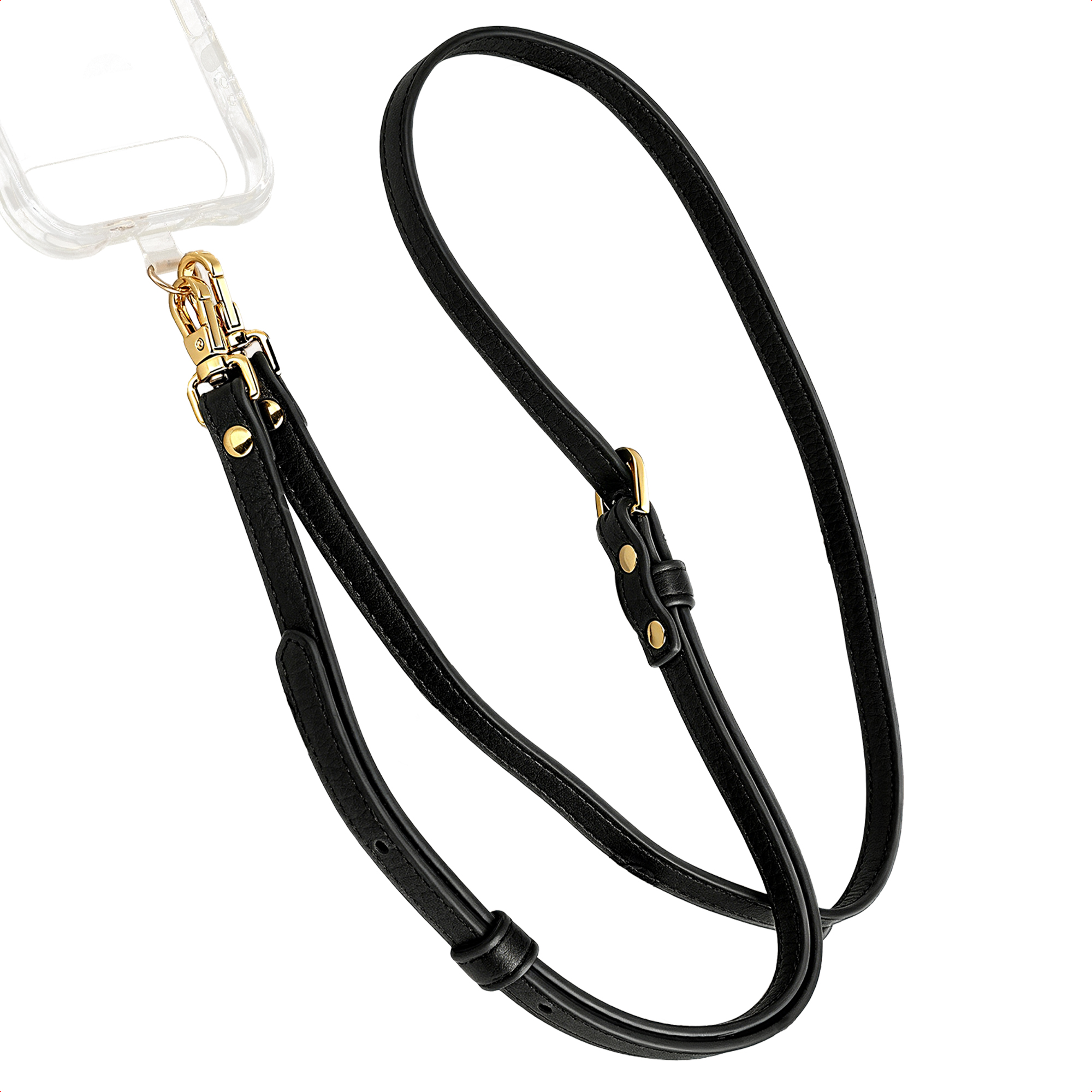 Selencia Crossbody-Handykette - Schwarz
