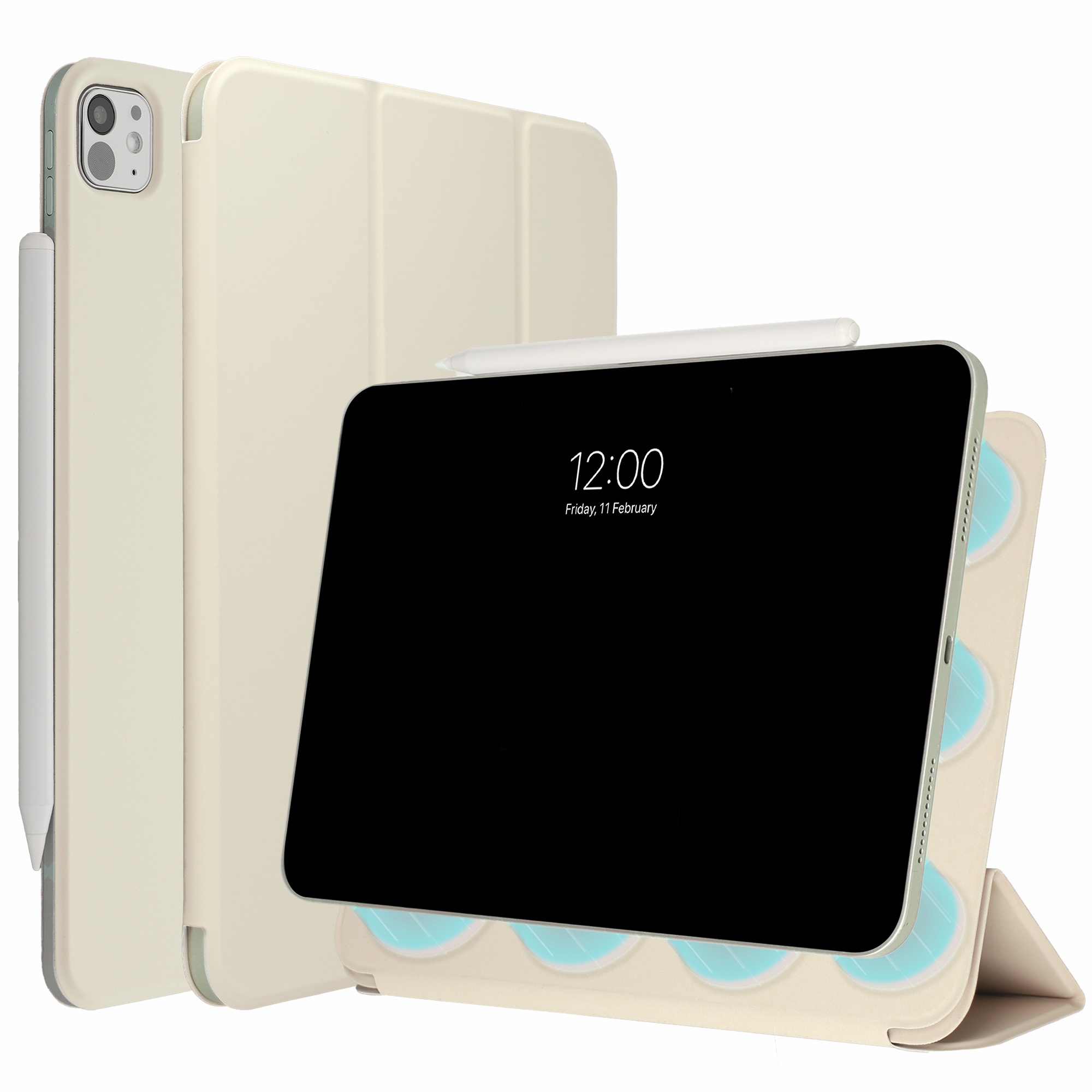 imoshion Magnetic Klapphülle für das Apple iPad Pro 11 (2025) M5 / (2024) M4 - Beige