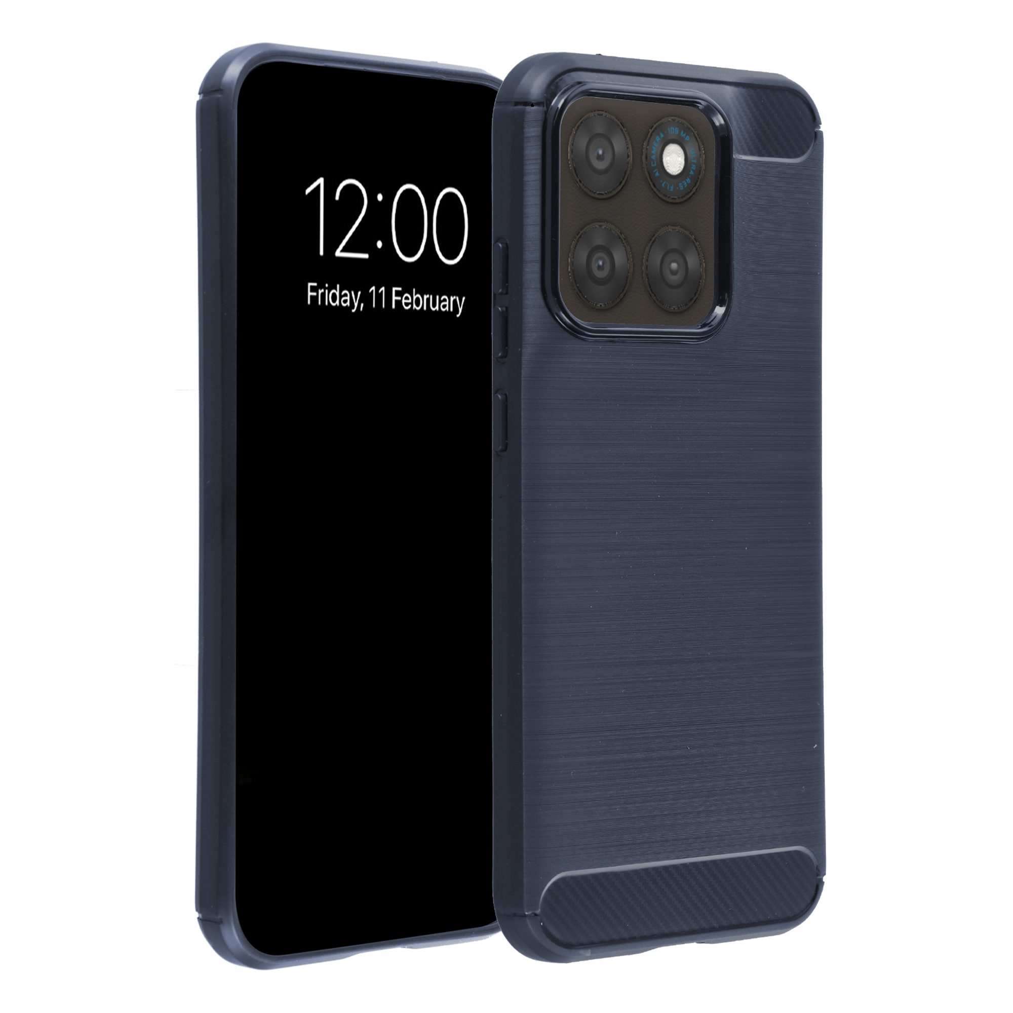 imoshion Brushed Back Cover für das Motorola Moto G77 - Dunkelblau