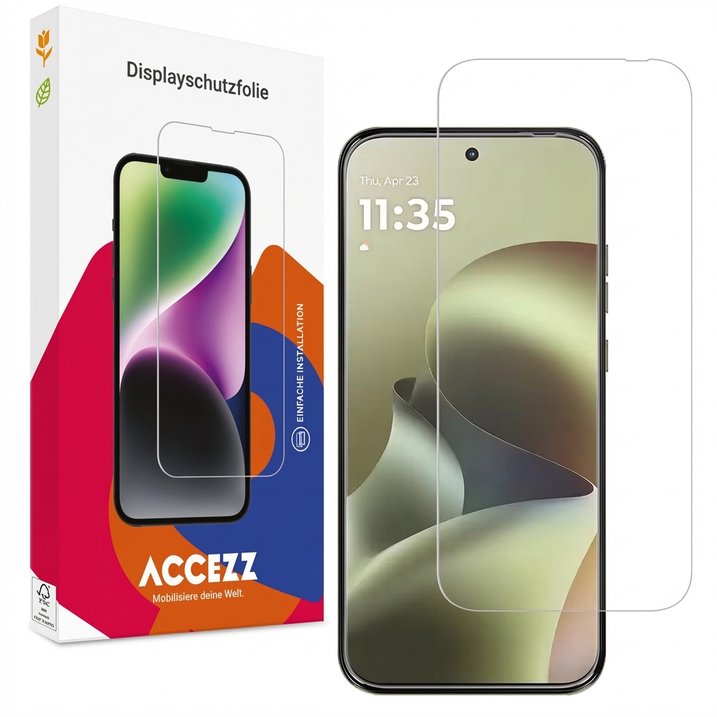 Accezz Screen Protector aus gehärtetem Glas für das Motorola Moto G77