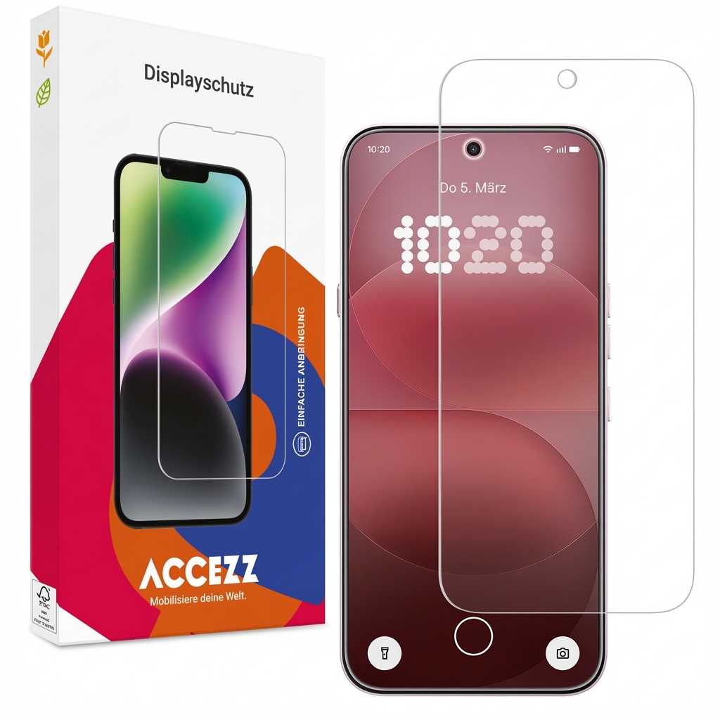 Accezz Screen Protector aus gehärtetem Glas für das Nothing Phone (4a) Pro