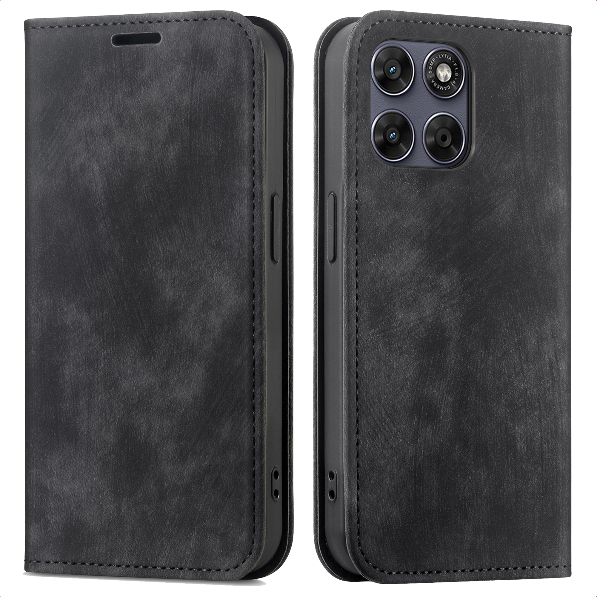 imoshion Slim Klapphülle für das Motorola Moto G77 - Schwarz