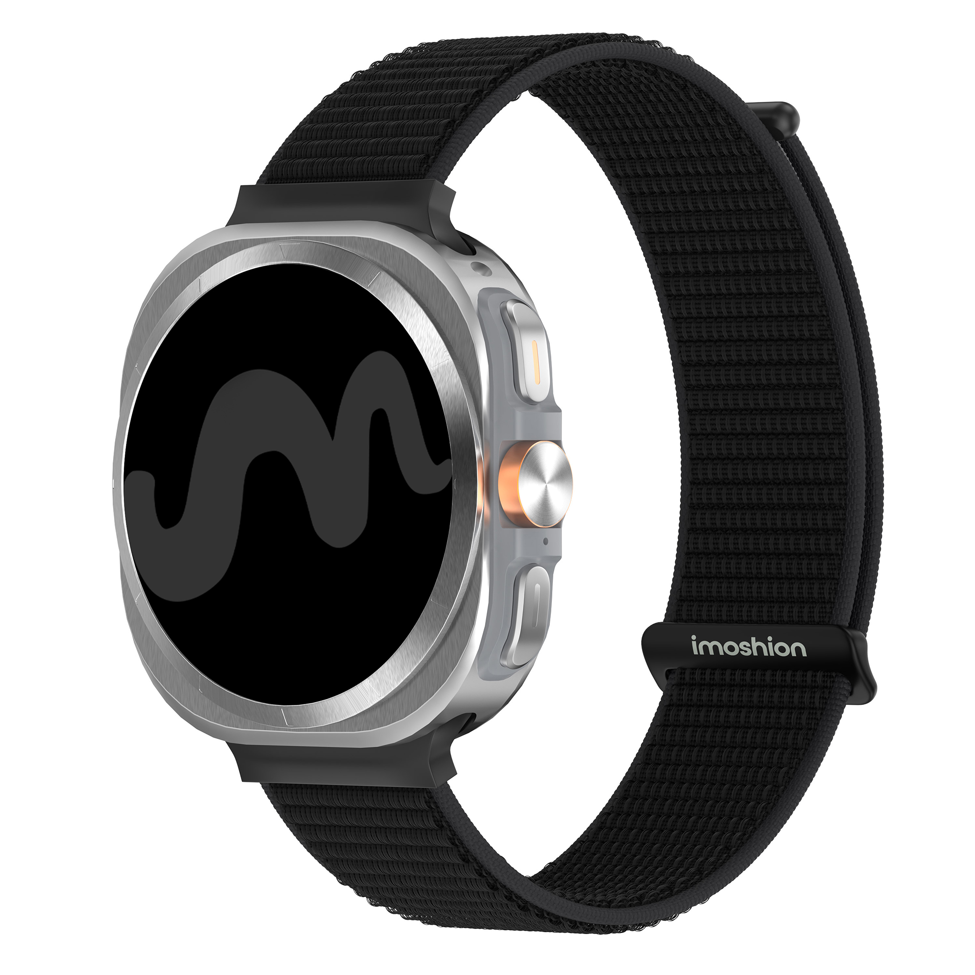 imoshion Nylonarmband für Samsung Galaxy Watch Ultra 2 (2026) / Ultra (2024/2025) - Schwarz