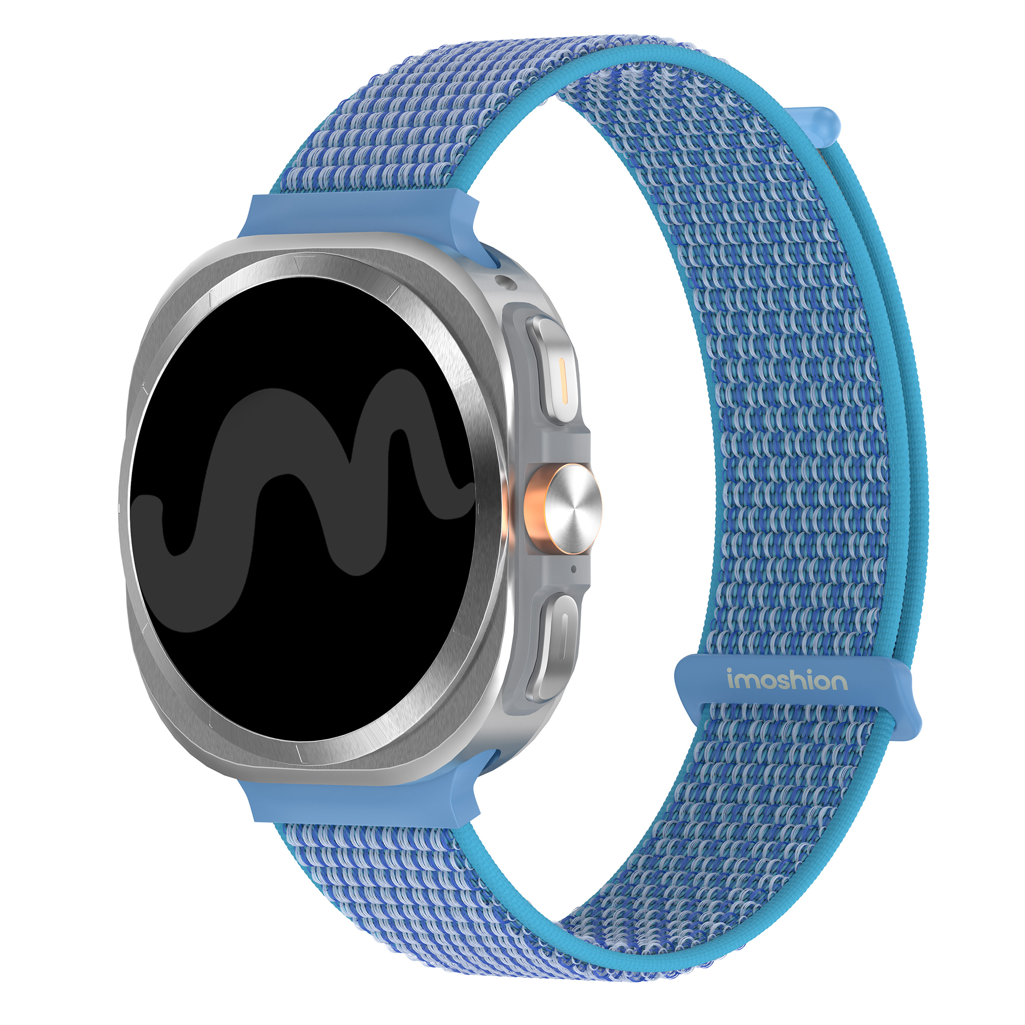 imoshion Nylonarmband für Samsung Galaxy Watch Ultra 2 (2026) / Ultra (2024/2025) - Marine Blue