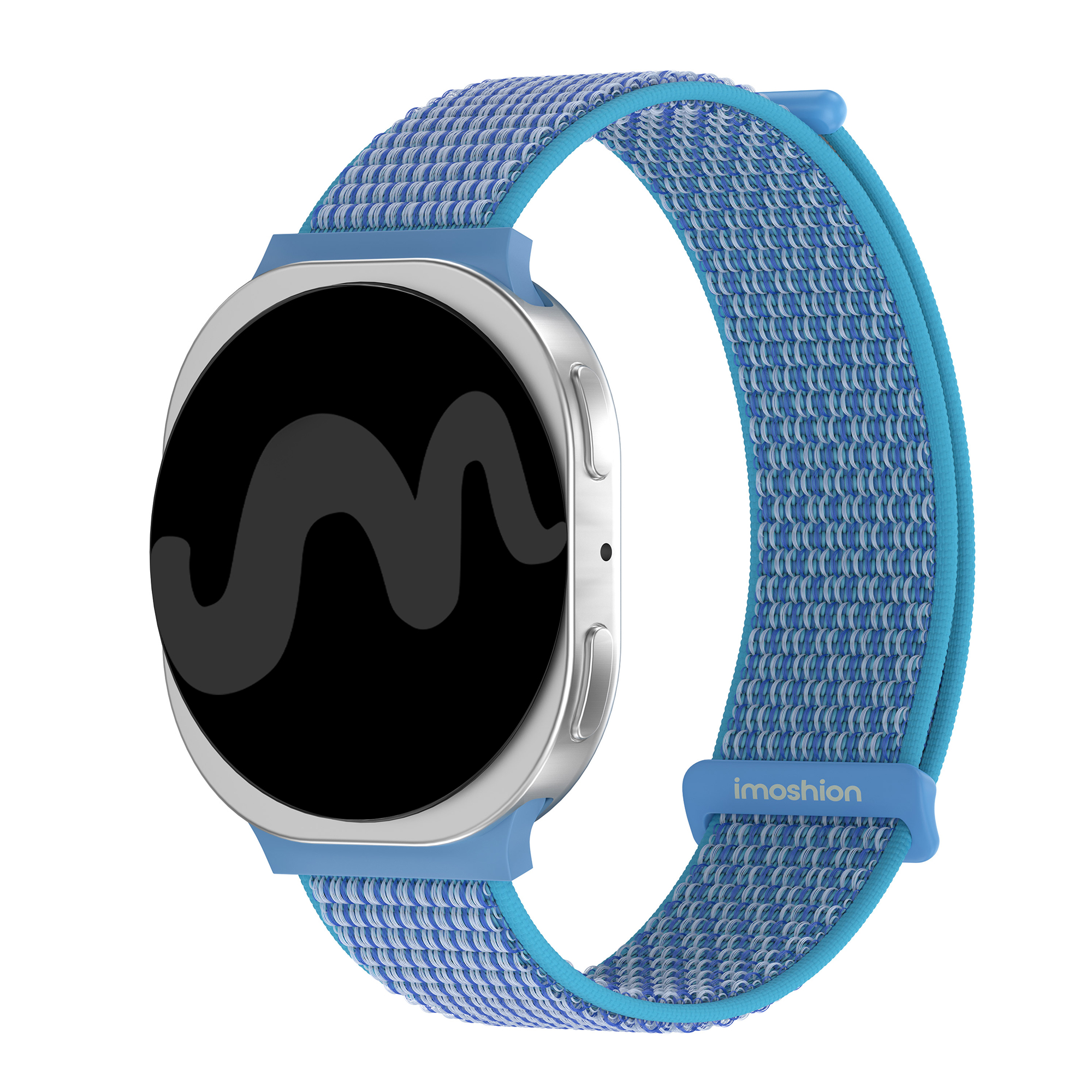 imoshion Nylonarmband für Samsung Galaxy Watch 9 (40/44mm) / Watch 8 (40/44mm) / Classic (46mm) - Marine Blue
