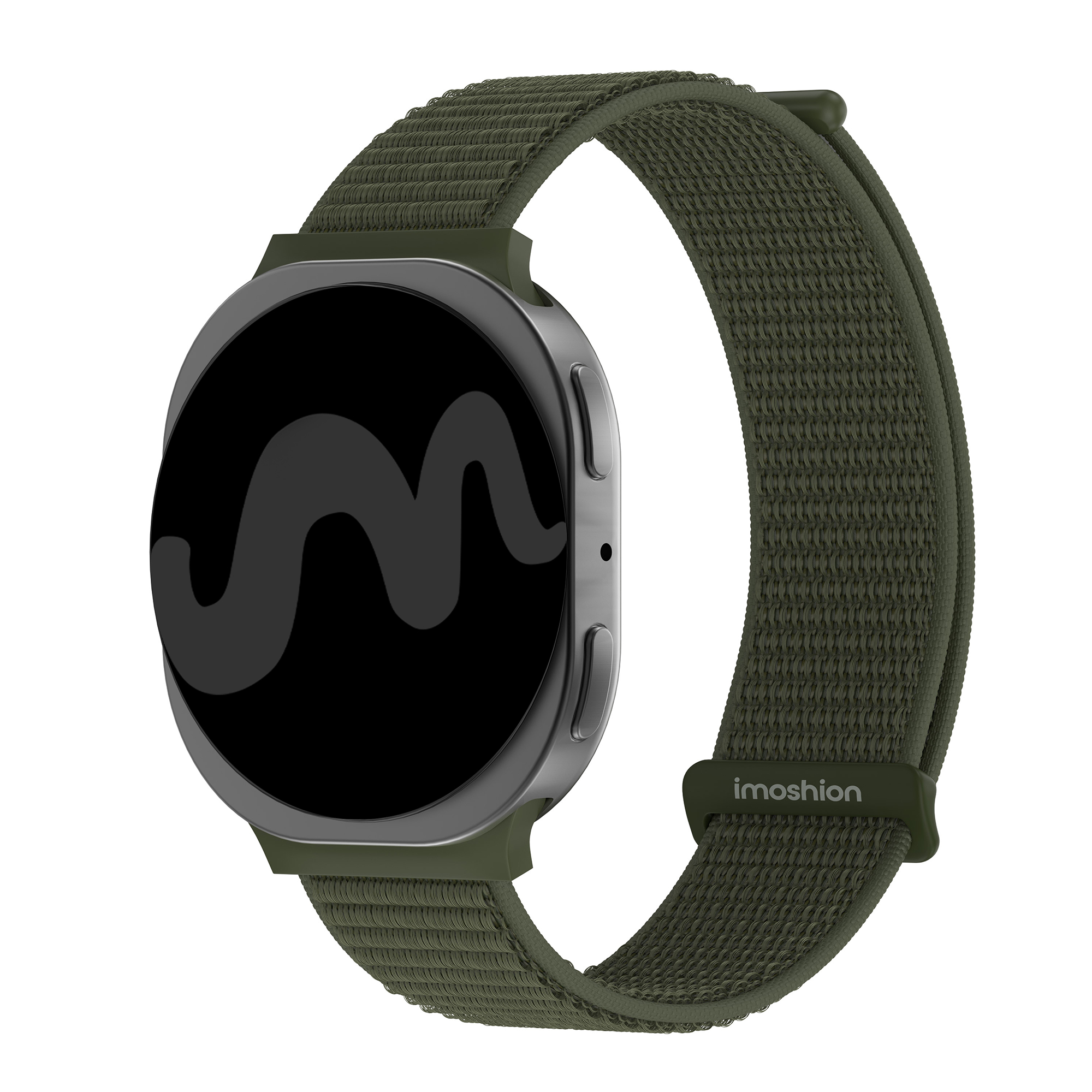 imoshion Nylonarmband für Samsung Galaxy Watch 9 (40/44mm) / Watch 8 (40/44mm) / Classic (46mm) - Army Green