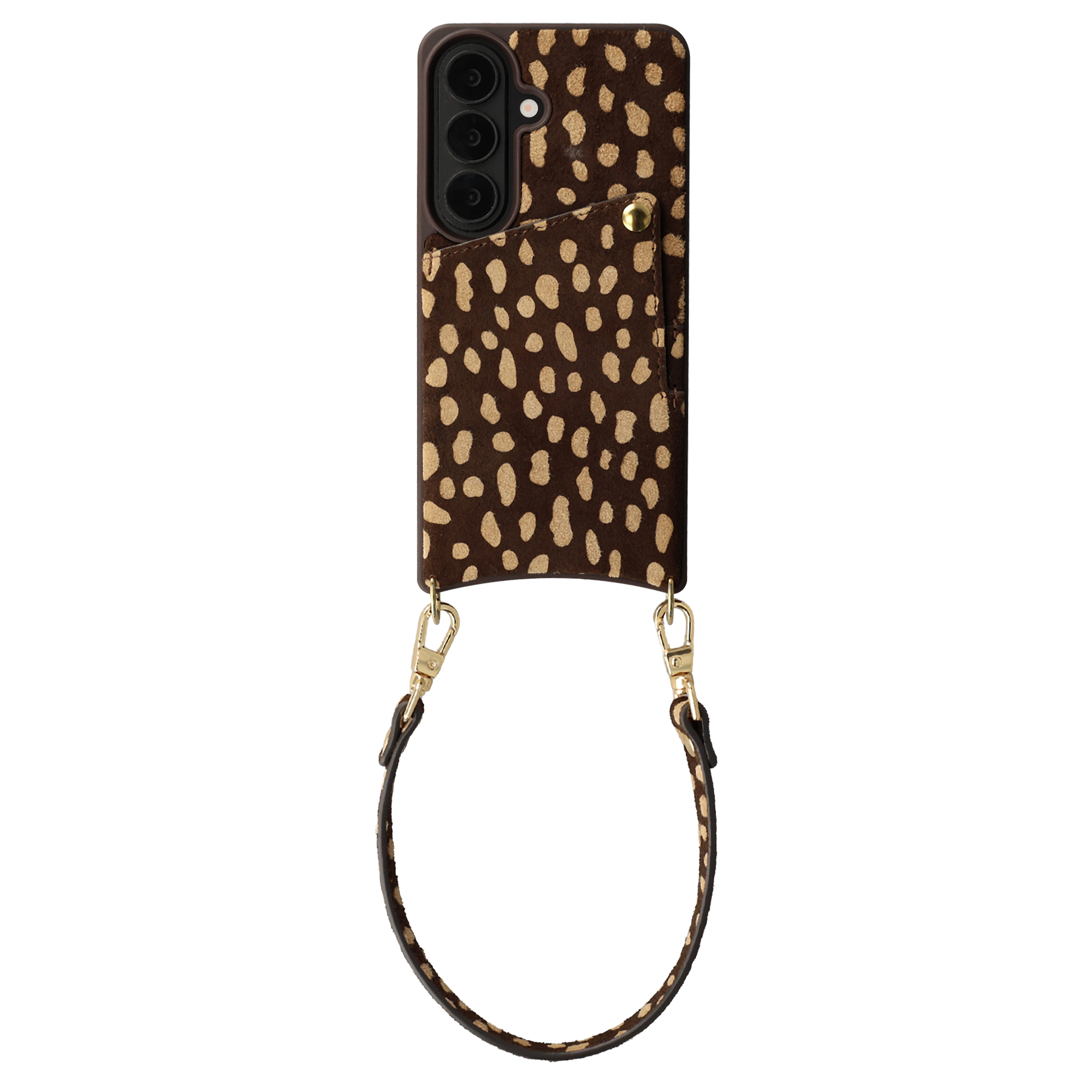 Selencia Nova Echtleder Backcover mit Kartenhalter für das Samsung Galaxy S25 - Fawn Chic
