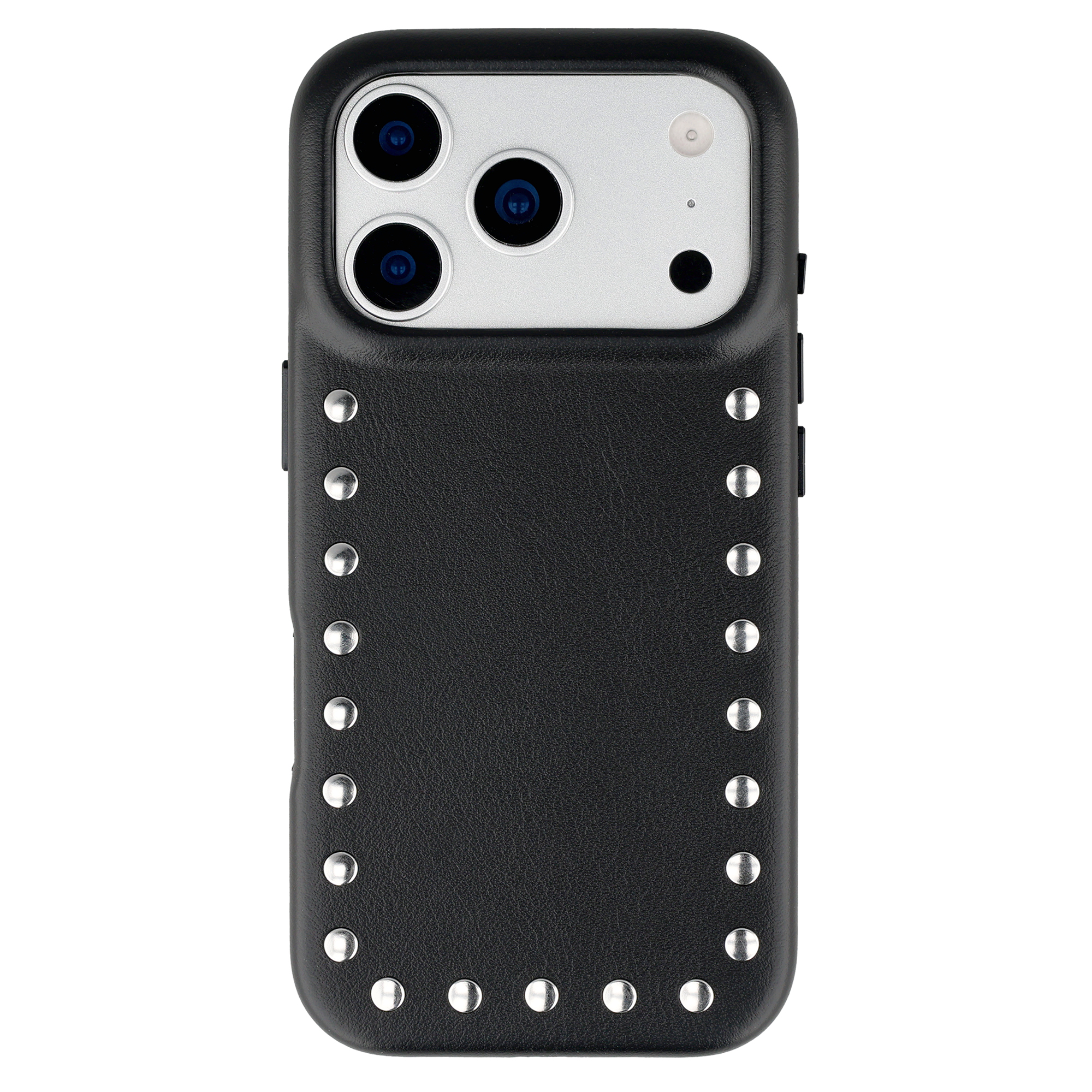 Selencia Studs Backcover mit MagSafe für das Apple iPhone 17 Pro Max - Velvet Black