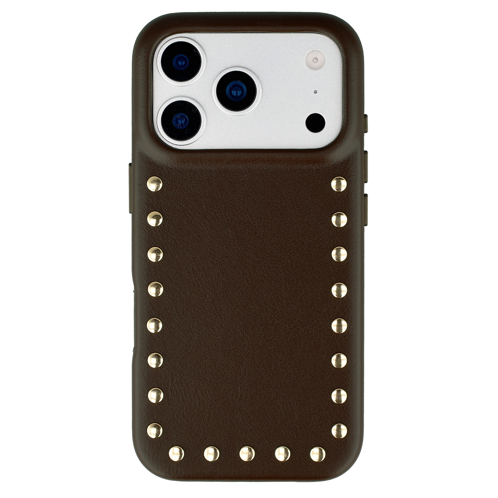 Selencia Studs Backcover mit MagSafe für das Apple iPhone 17 Pro Max - Cacao Crush