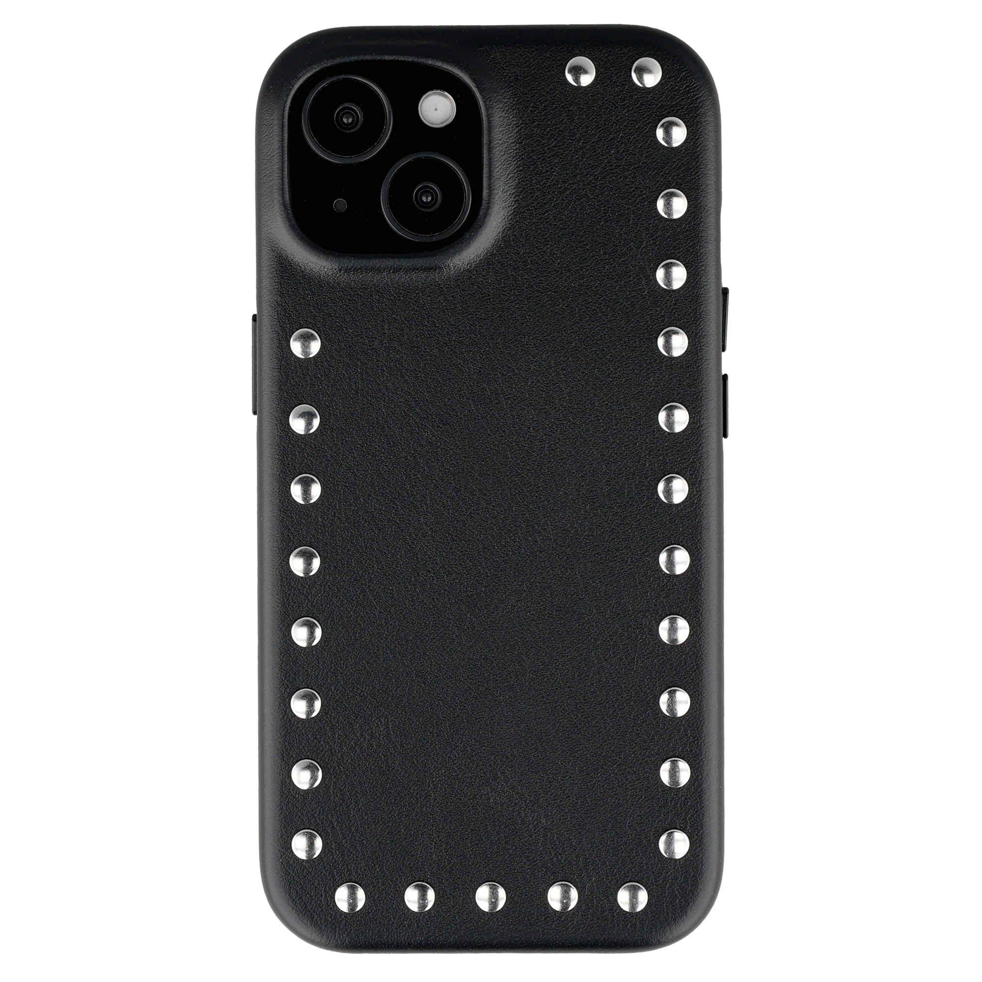 Selencia Studs Backcover mit MagSafe für das Apple iPhone 15 - Velvet Black