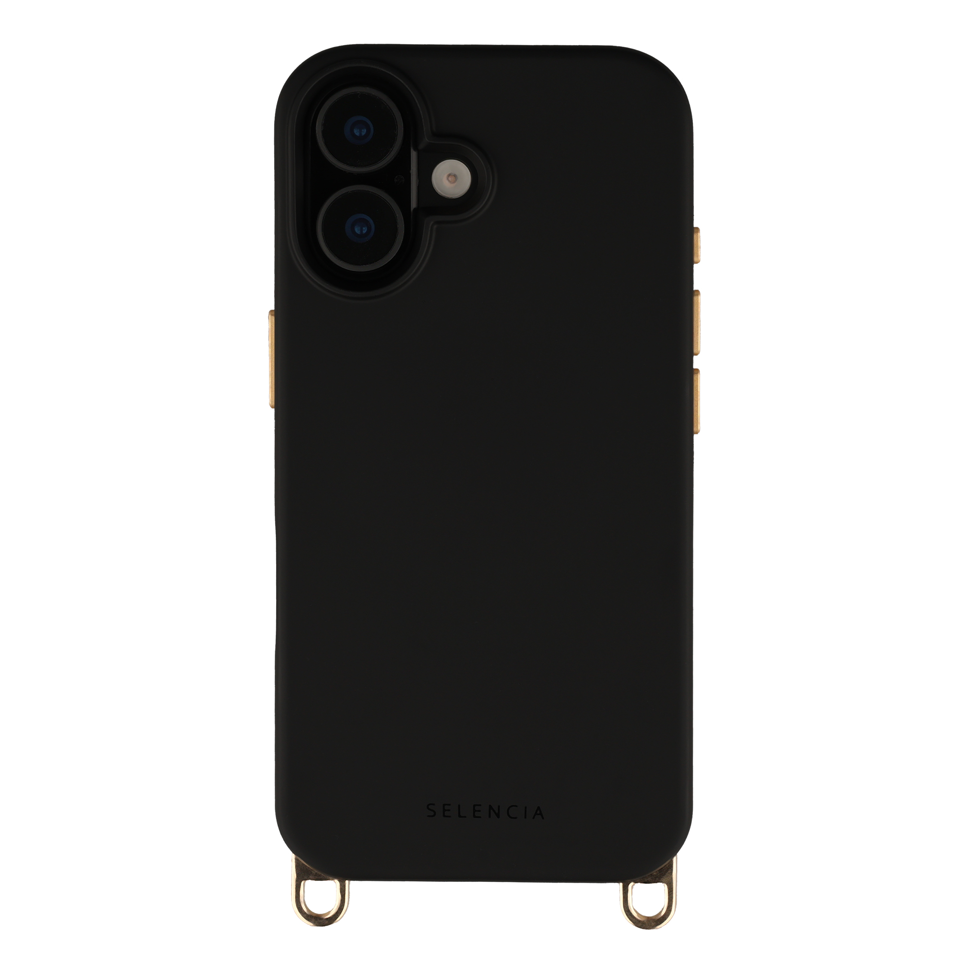 Selencia Rivièra Backcover mit MagSafe mit abnehmbaren Haken für das Apple iPhone 17 - Velvet Black
