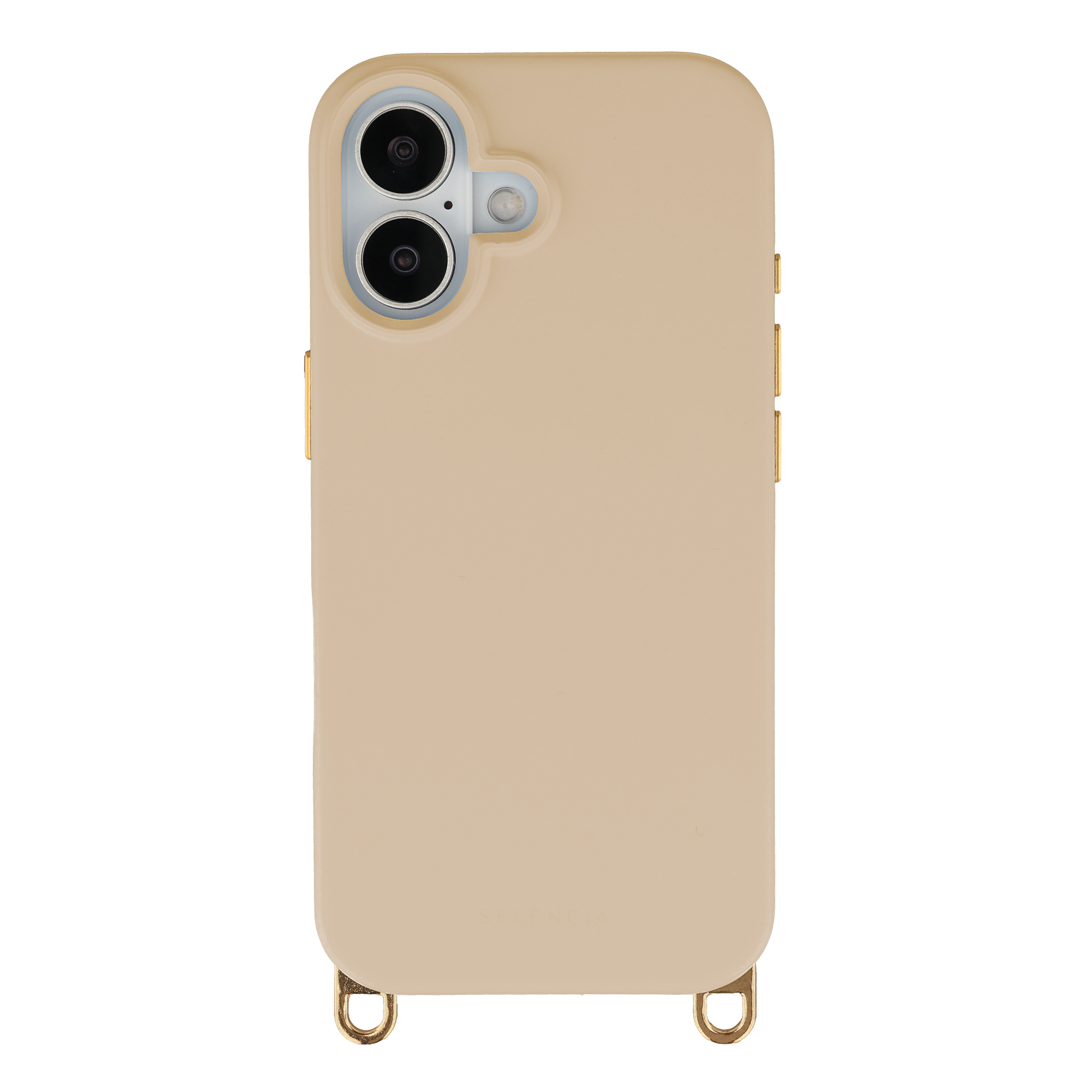 Selencia Rivièra Backcover mit MagSafe mit abnehmbaren Haken für das Apple iPhone 17 - Milky Latte