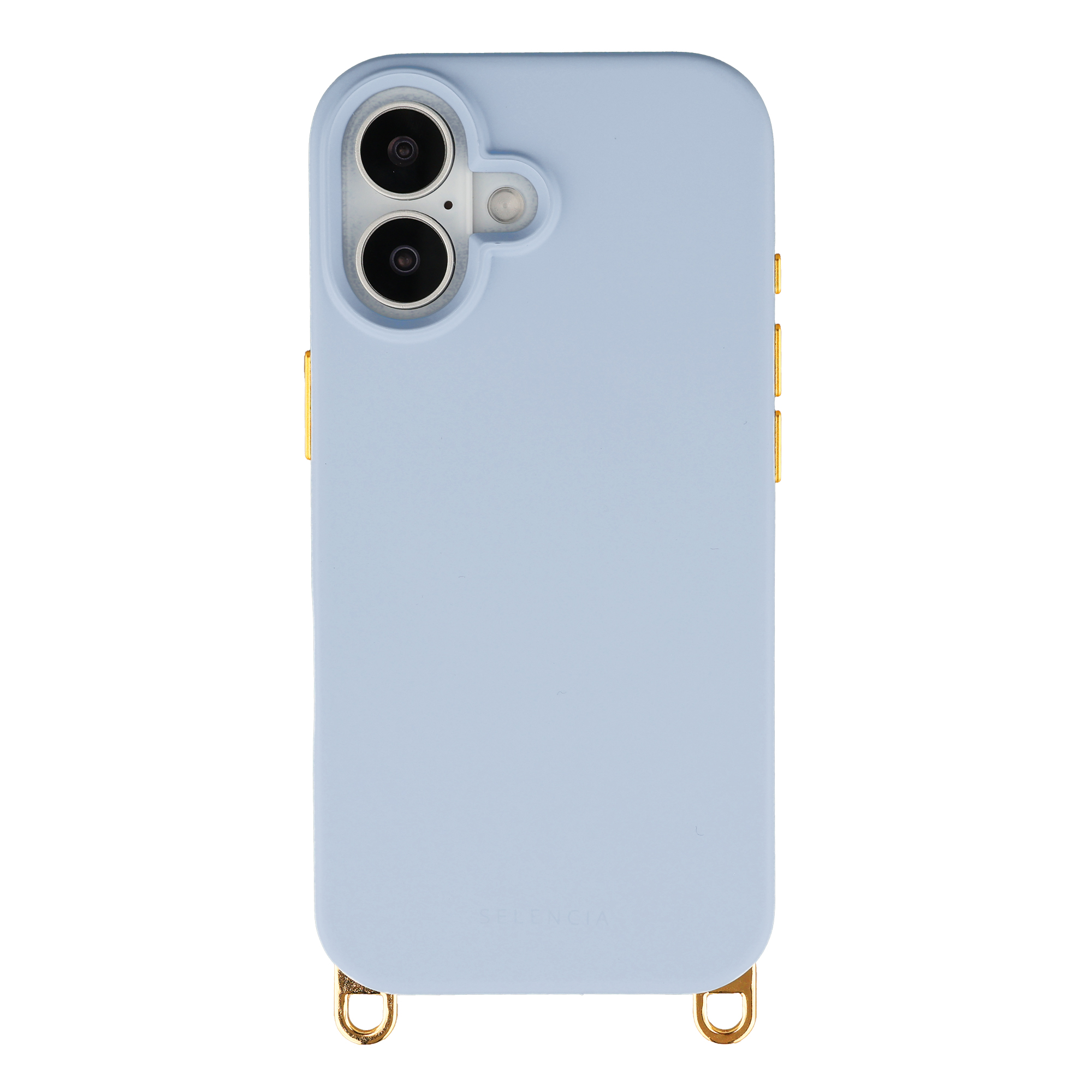 Selencia Rivièra Backcover mit MagSafe mit abnehmbaren Haken für das Apple iPhone 17 - Powder Blue