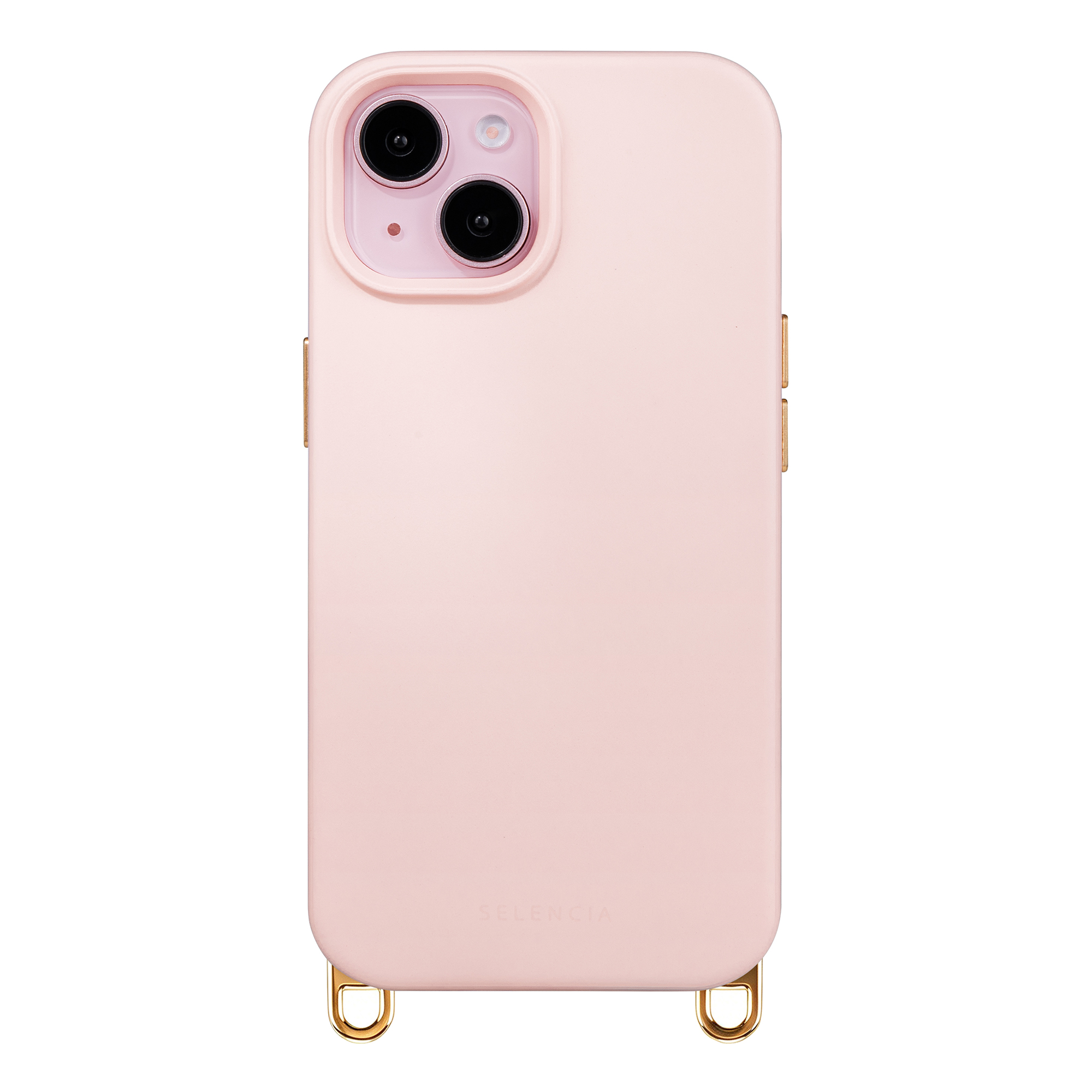 Selencia Rivièra Backcover mit MagSafe mit abnehmbaren Haken für das Apple iPhone 14 / 13 - Sorbet Pink