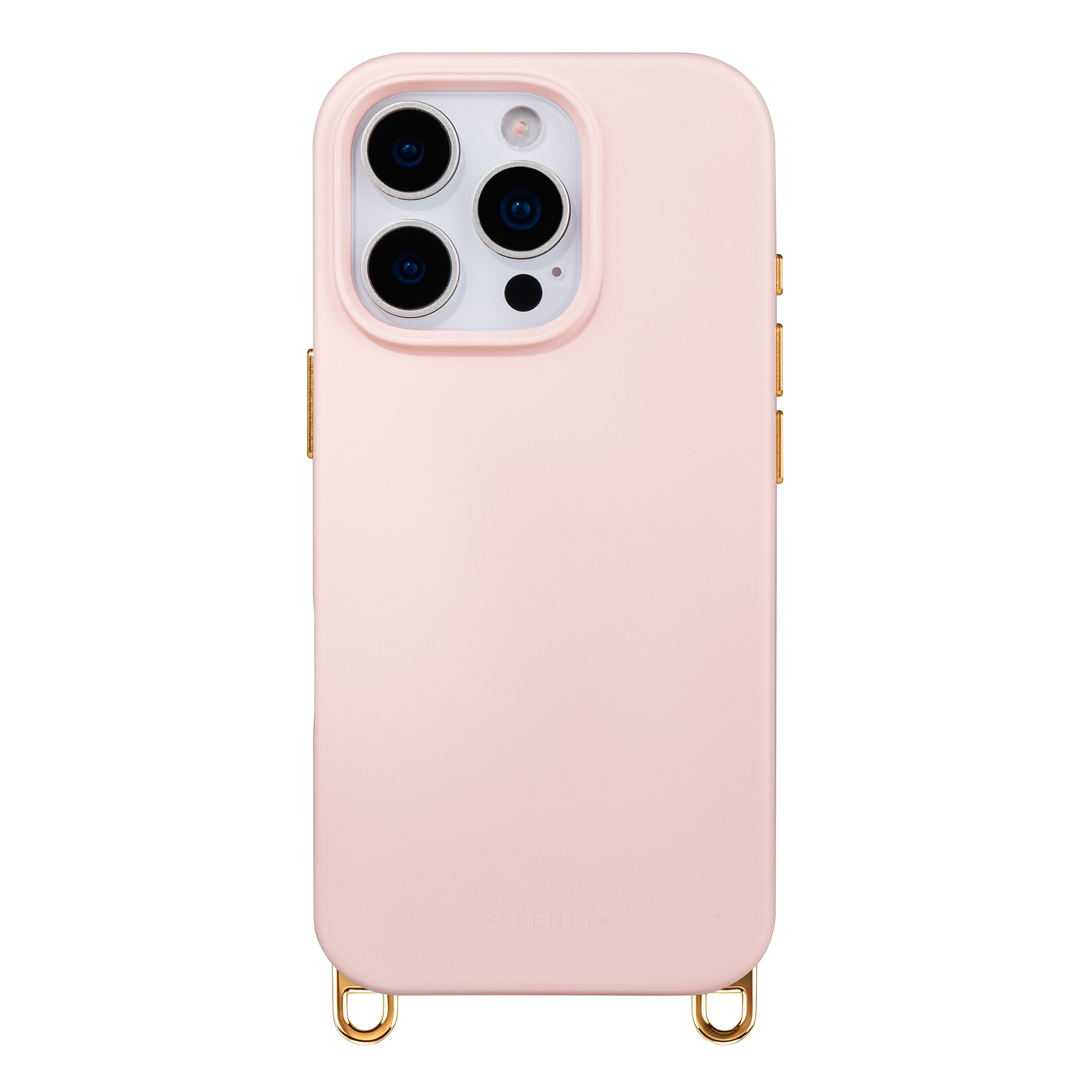 Selencia Rivièra Backcover mit MagSafe mit abnehmbaren Haken für das Apple iPhone 16 Pro - Sorbet Pink