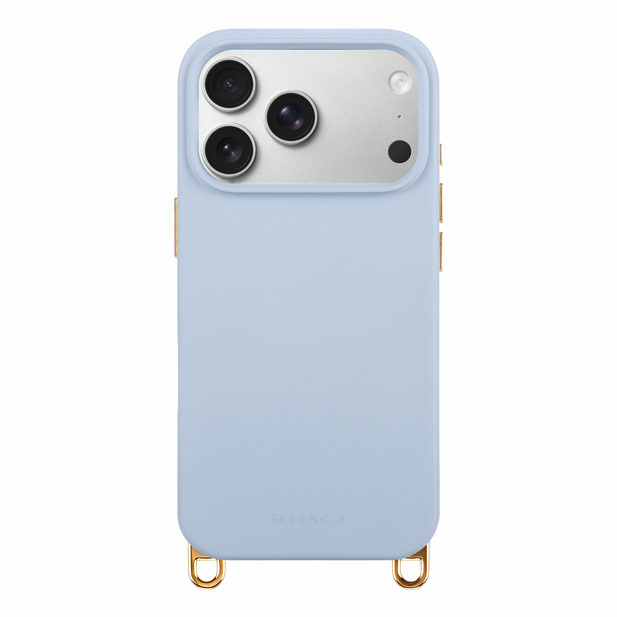 Selencia Rivièra Backcover mit MagSafe mit abnehmbaren Haken für das Apple iPhone 18 Pro Max / 17 Pro Max - Powder Blue
