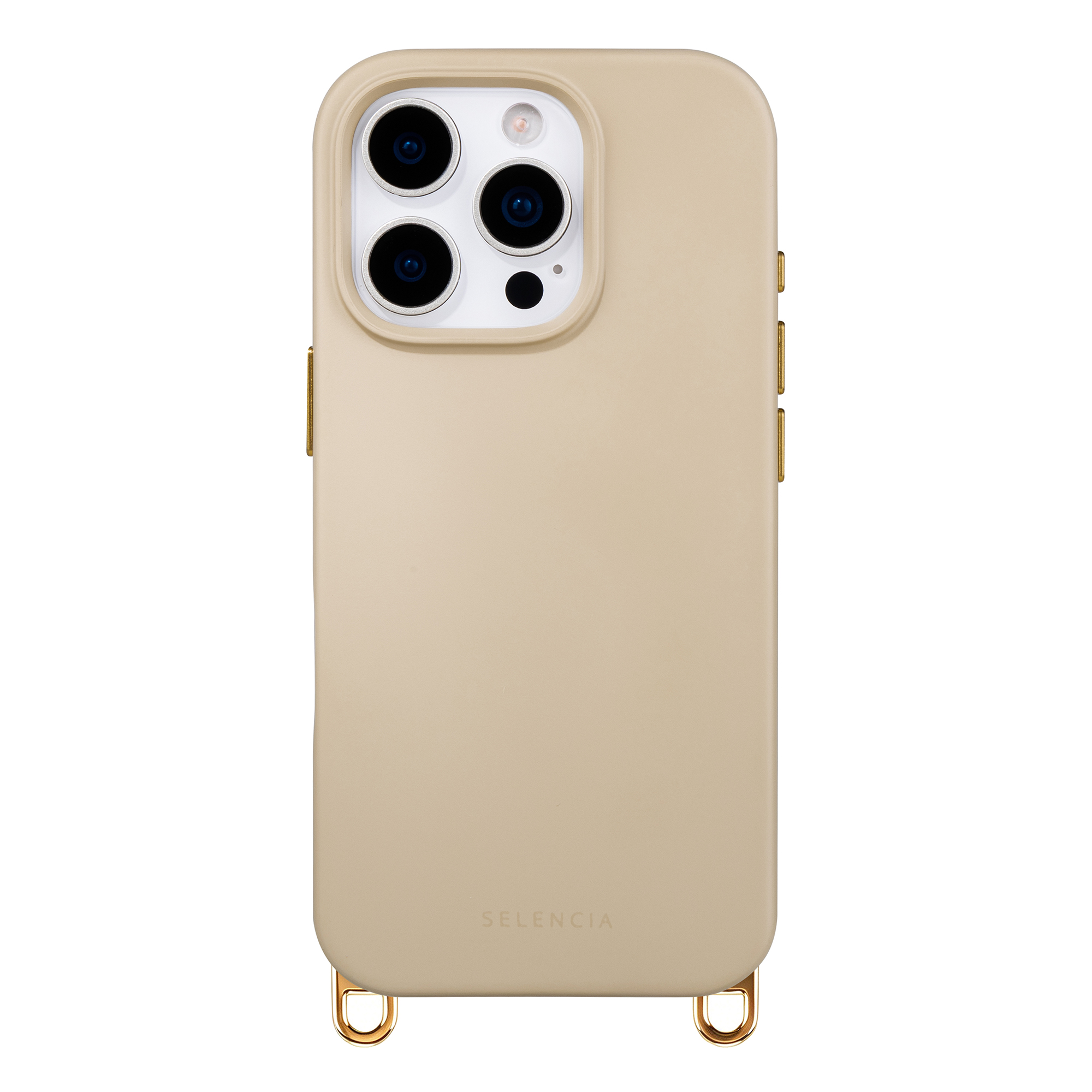 Selencia Rivièra Backcover mit MagSafe mit abnehmbaren Haken für das Apple iPhone 16 Pro Max - Milky Latte