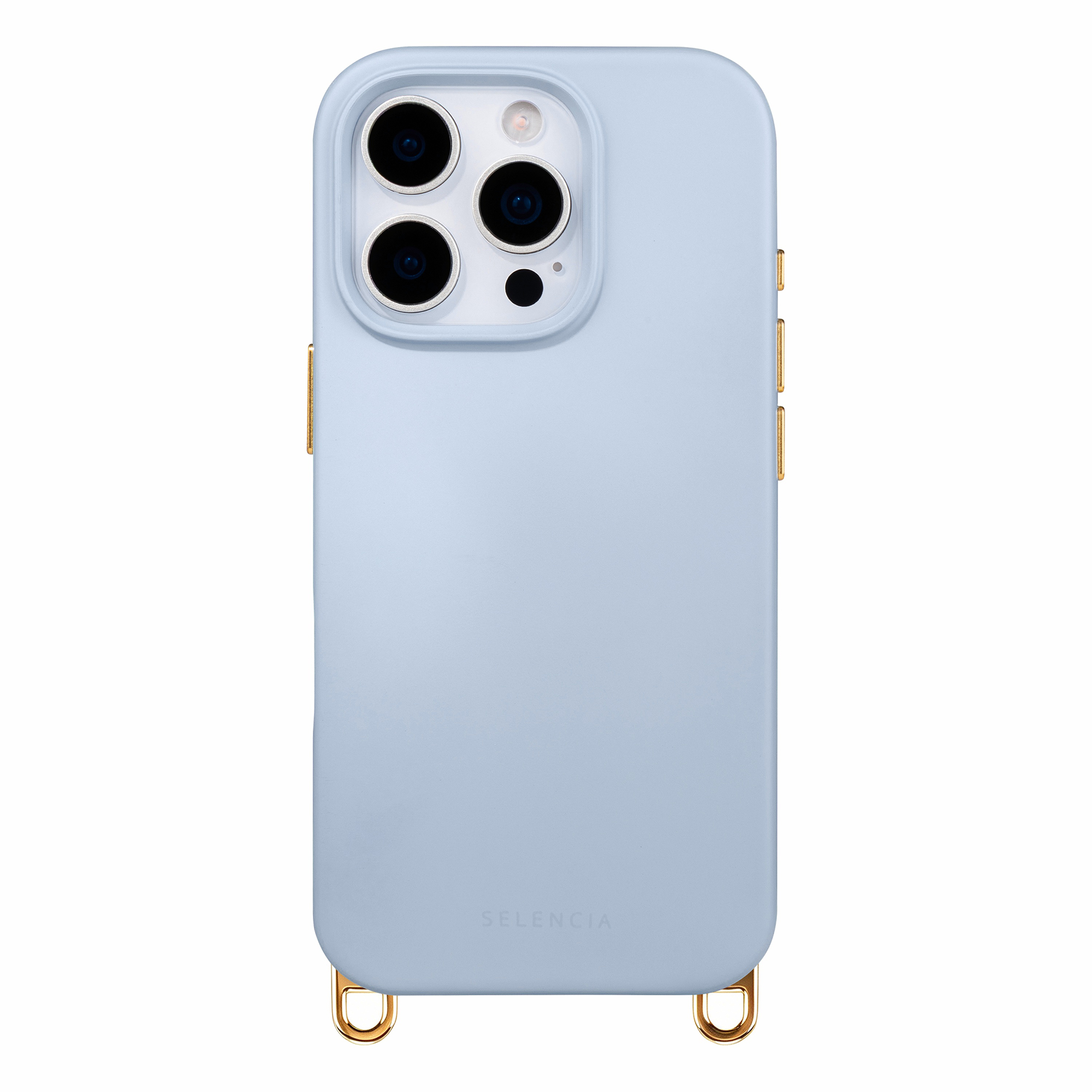 Selencia Rivièra Backcover mit MagSafe mit abnehmbaren Haken für das Apple iPhone 16 Pro Max - Powder Blue