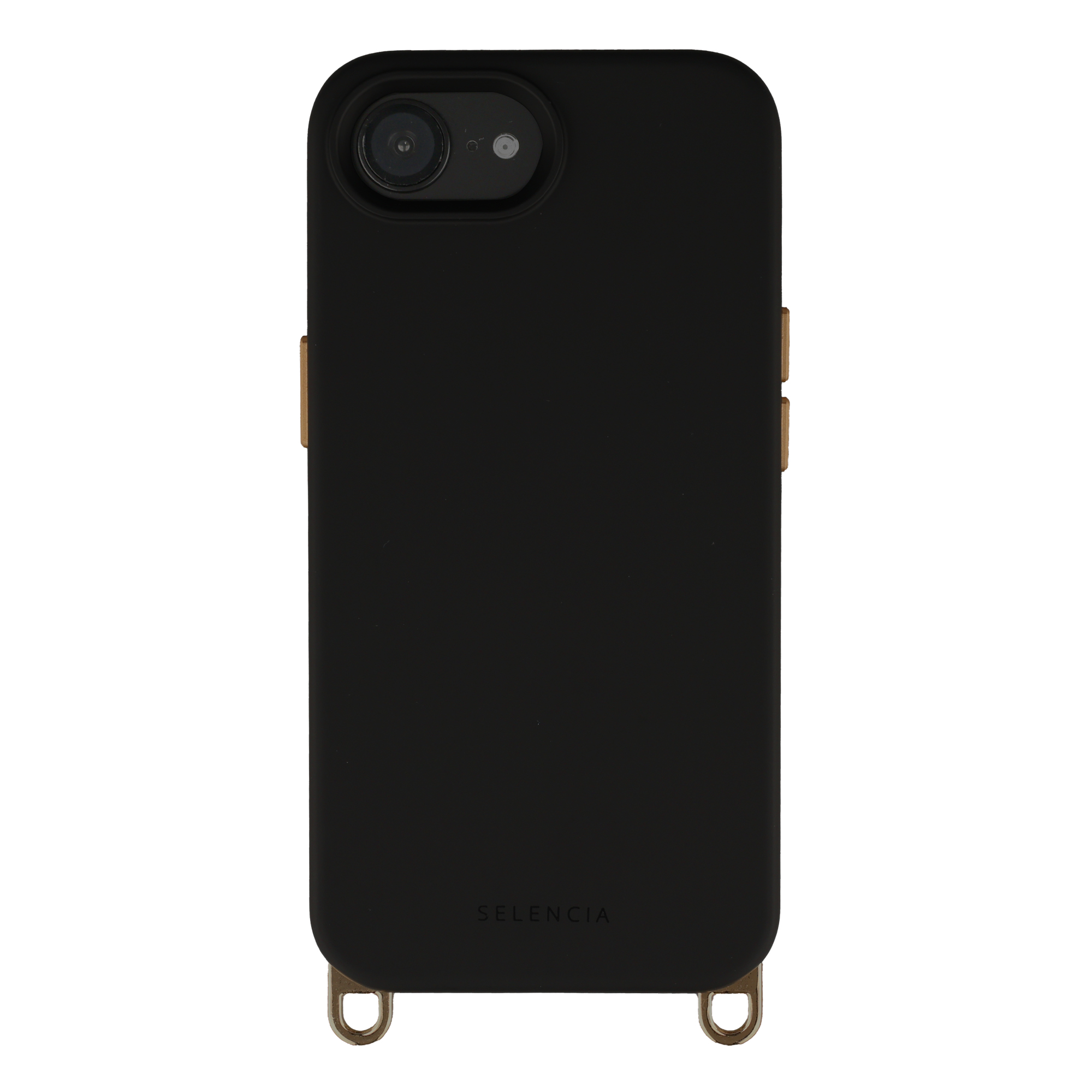 Selencia Rivièra Backcover mit MagSafe mit abnehmbaren Haken für das Apple iPhone 17e / 16e - Velvet Black