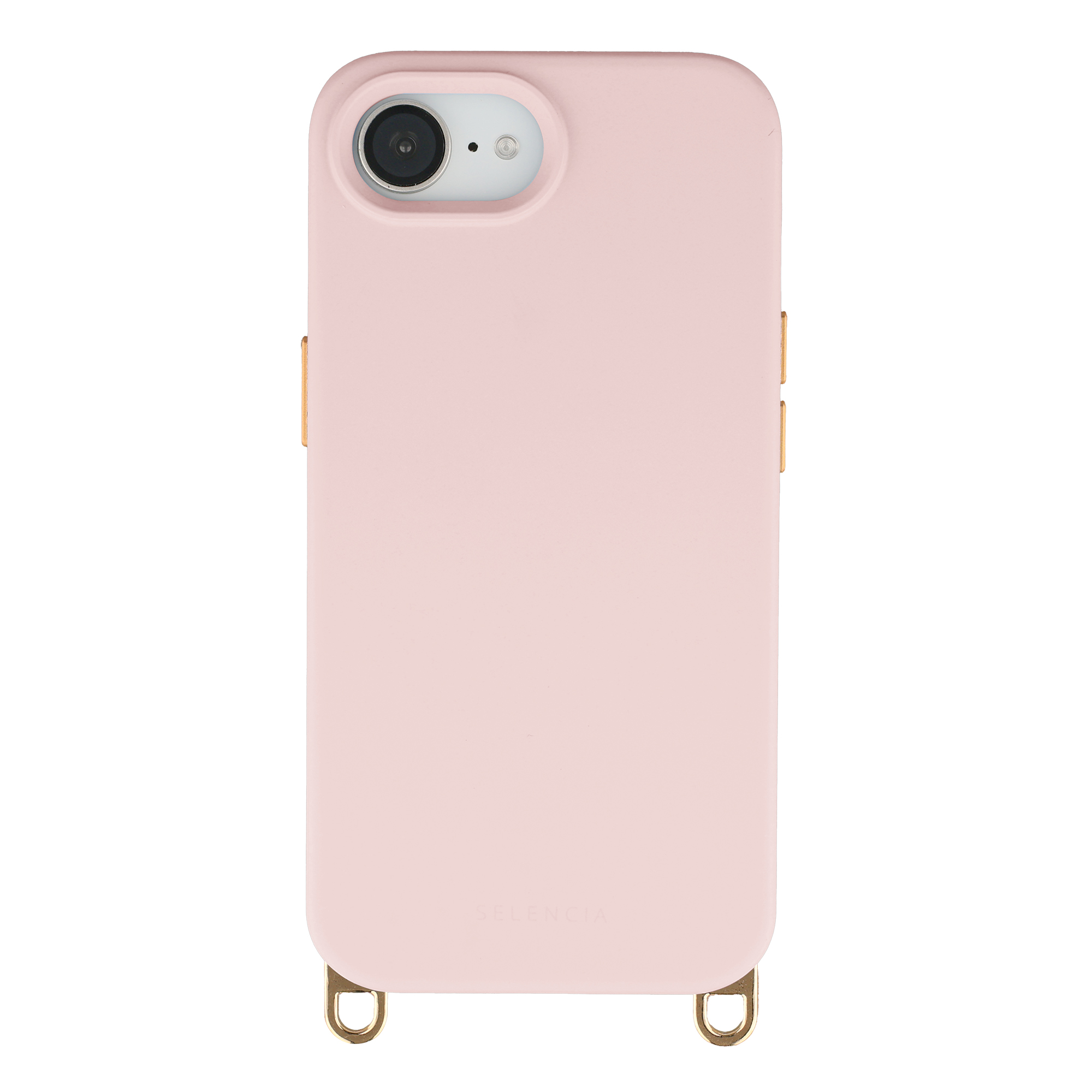 Selencia Rivièra Backcover mit MagSafe mit abnehmbaren Haken für das Apple iPhone 17e / 16e - Sorbet Pink