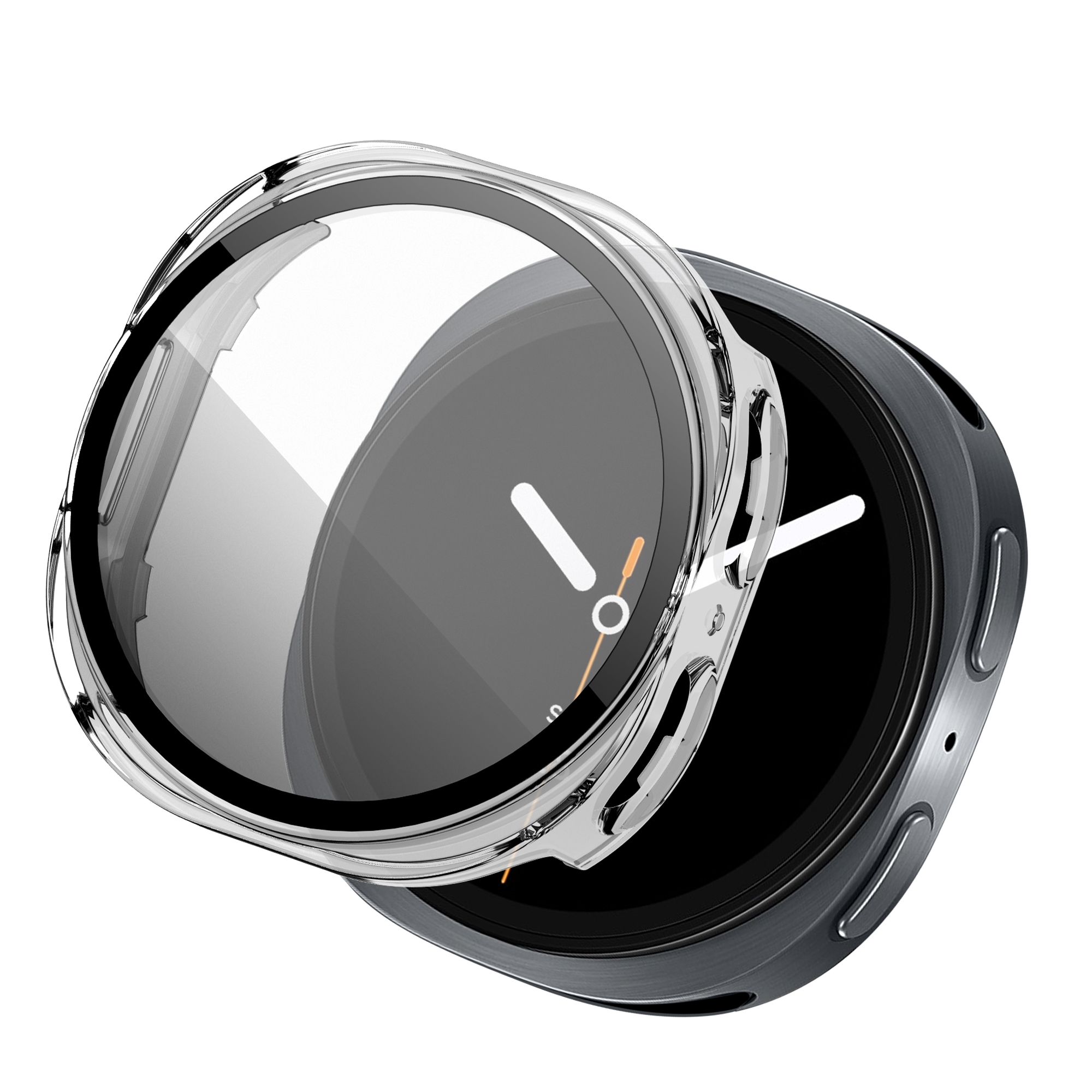 imoshion Full Cover Hard Case für das Samsung Galaxy Watch 9 / Watch 8 (44 mm) - Transparent