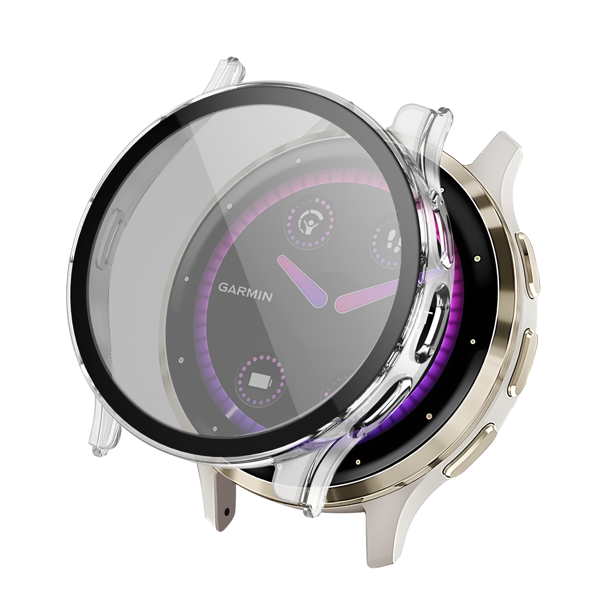 imoshion Full Cover Hard Case für das Garmin Venu 3s - Transparent