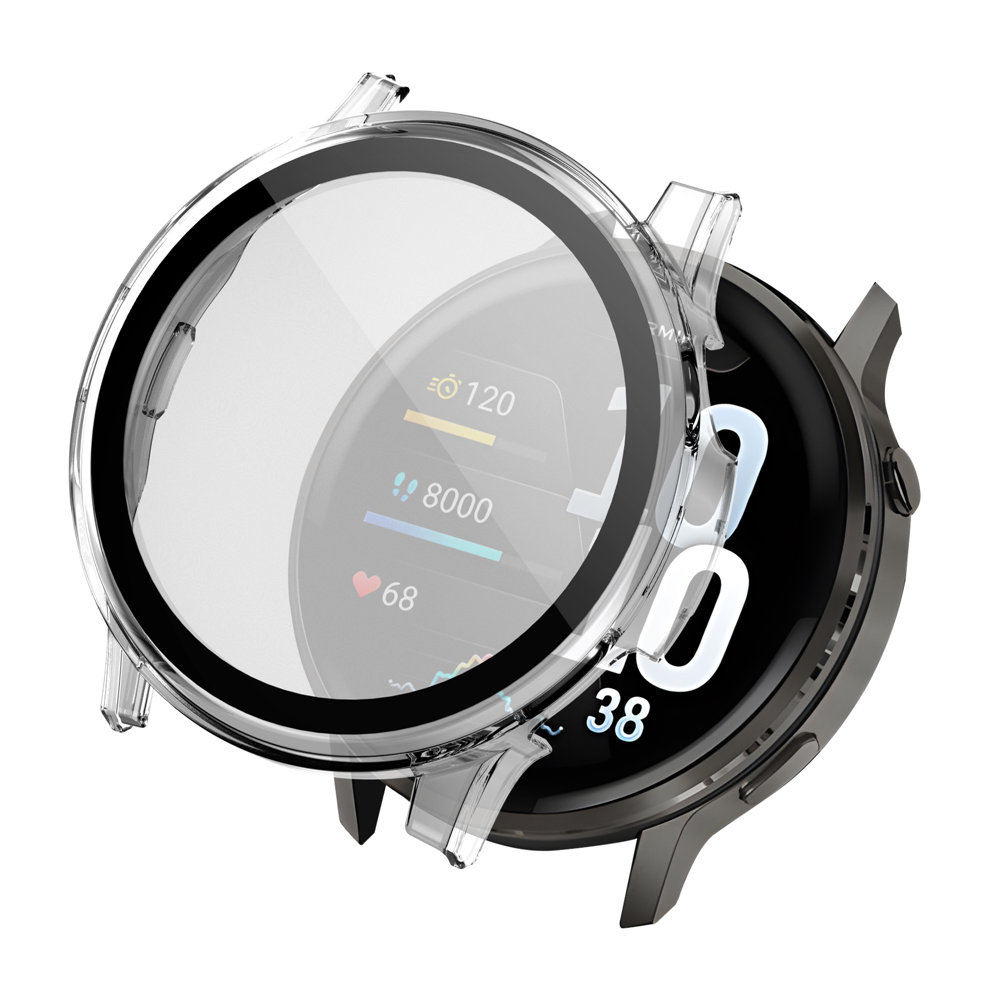 imoshion Full Cover Hard Case für das Garmin Venu 4 - 41 mm - Transparent