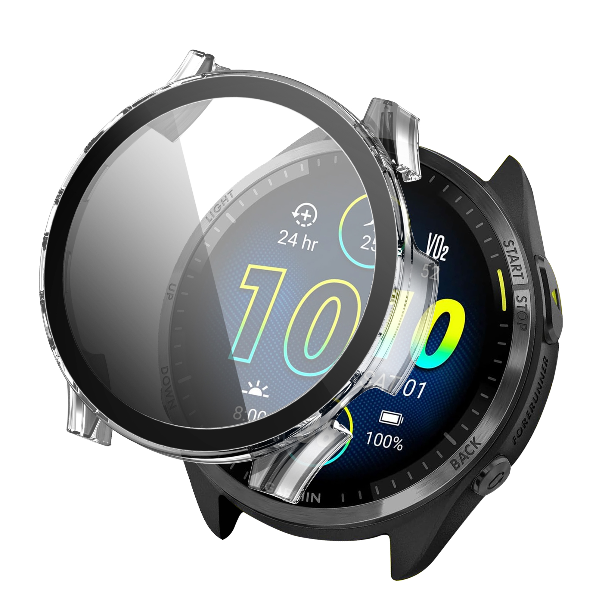 imoshion Full Cover Hard Case für das Garmin Forerunner 965 - Transparent