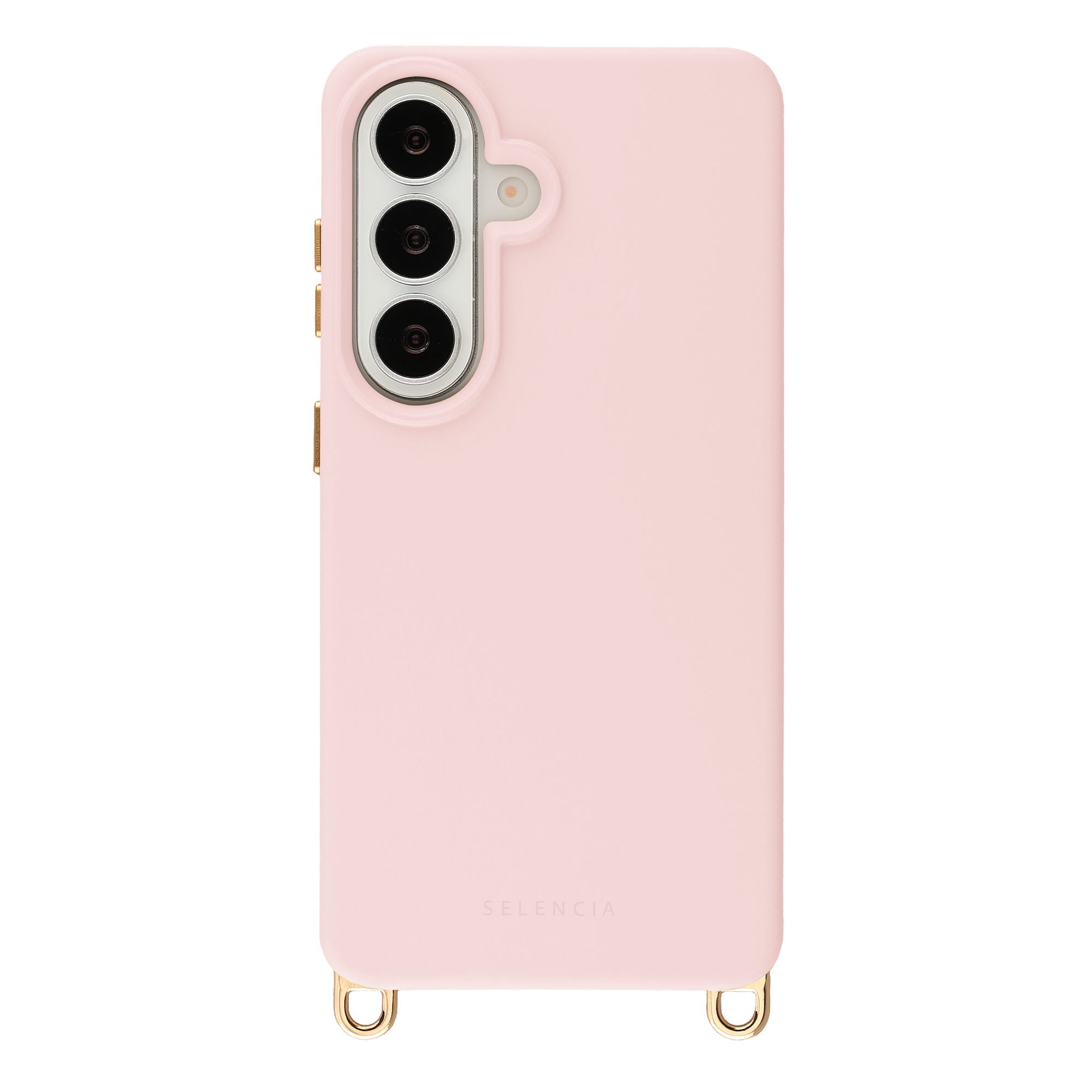 Selencia Rivièra Backcover mit MagSafe mit abnehmbaren Haken für das Samsung Galaxy S26 - Sorbet Pink