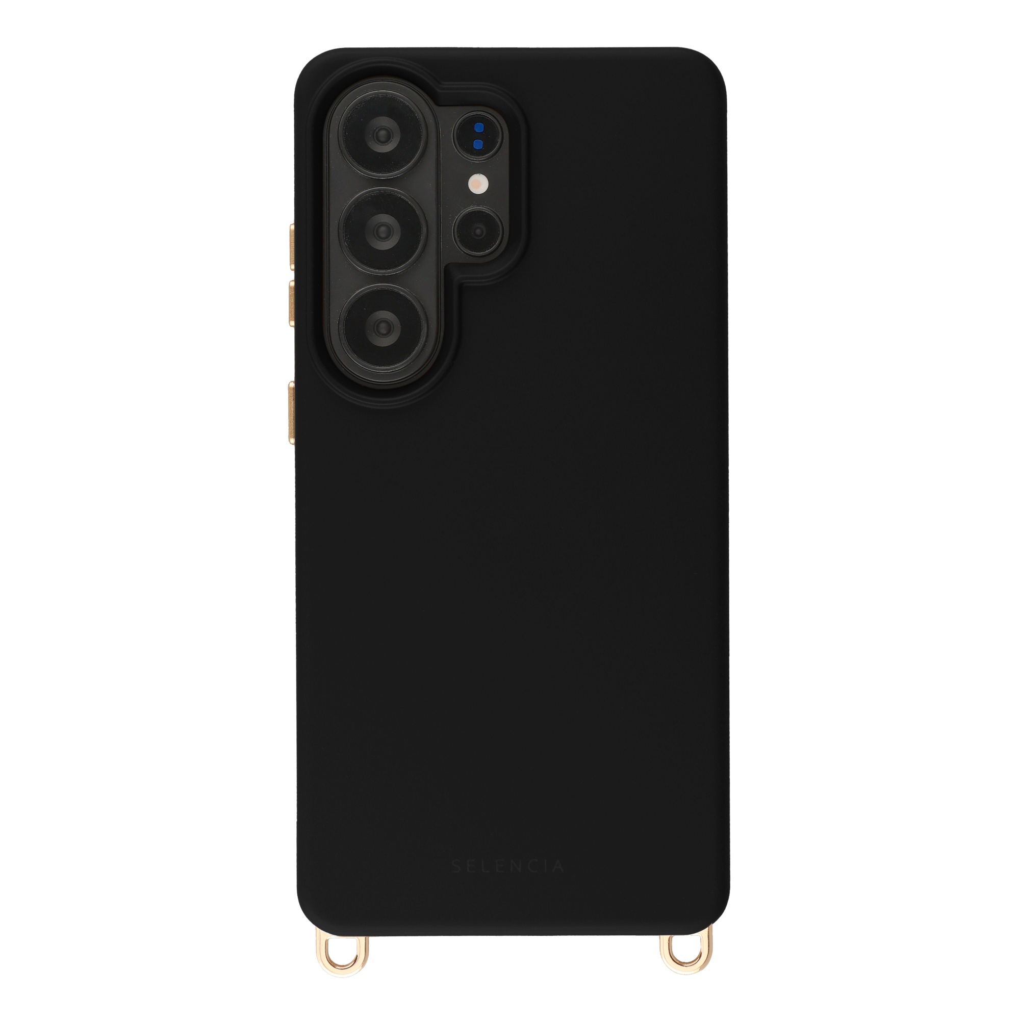 Selencia Rivièra Backcover mit MagSafe mit abnehmbaren Haken für das Samsung Galaxy S26 Ultra - Velvet Black