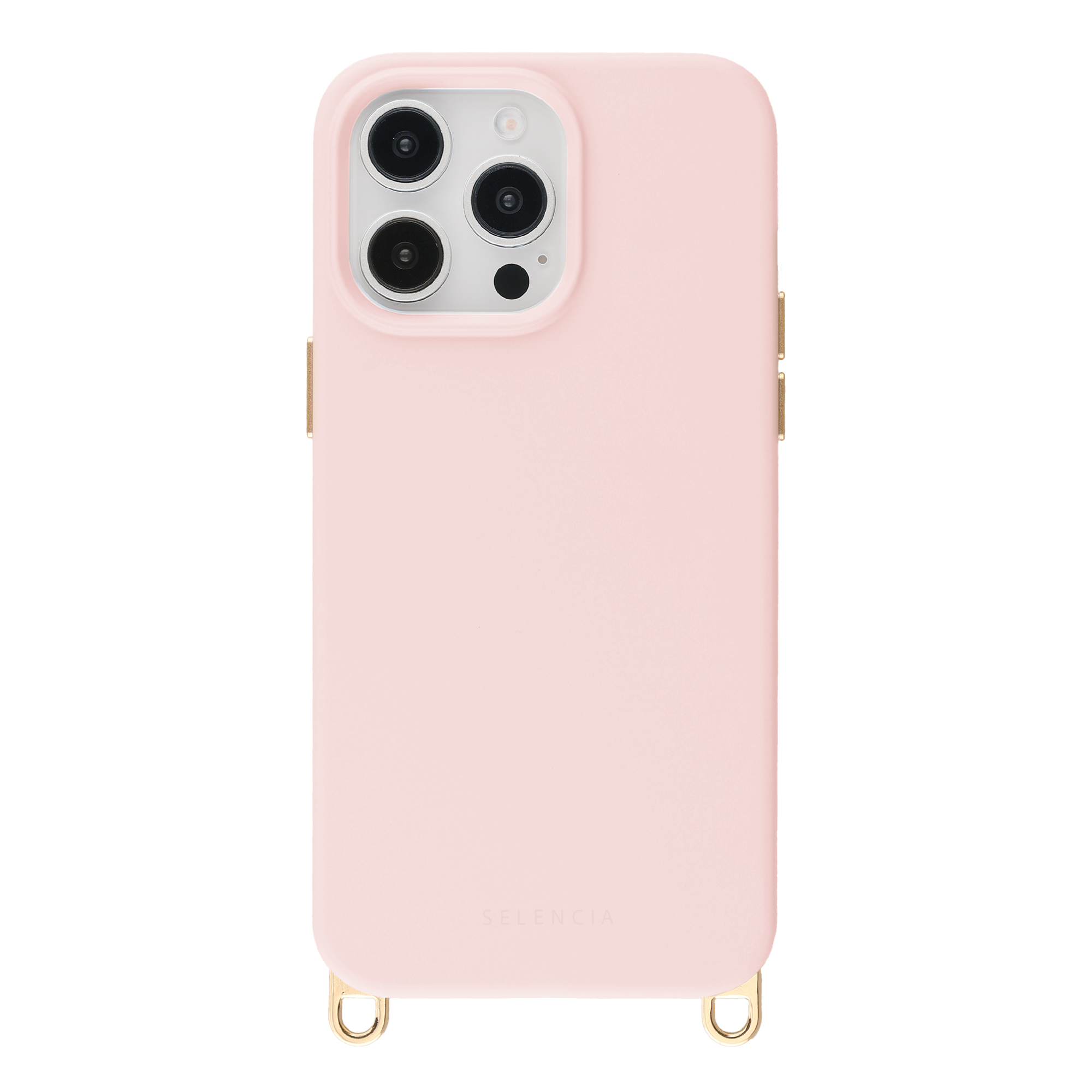 Selencia Rivièra Backcover mit MagSafe mit abnehmbaren Haken für das Apple iPhone 14 Pro - Sorbet Pink