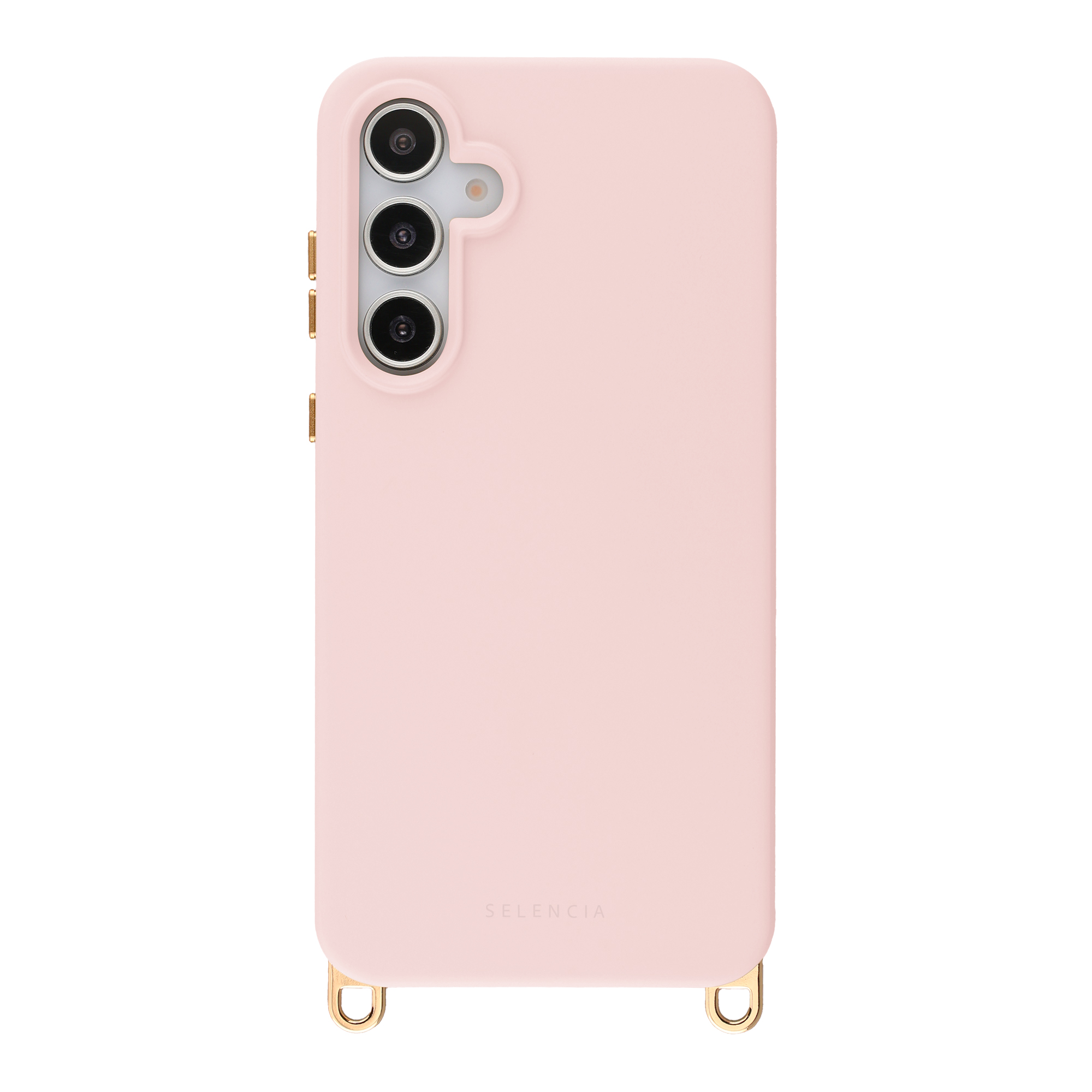 Selencia Rivièra Backcover mit MagSafe mit abnehmbaren Haken für das Samsung Galaxy S25 / S24 - Sorbet Pink