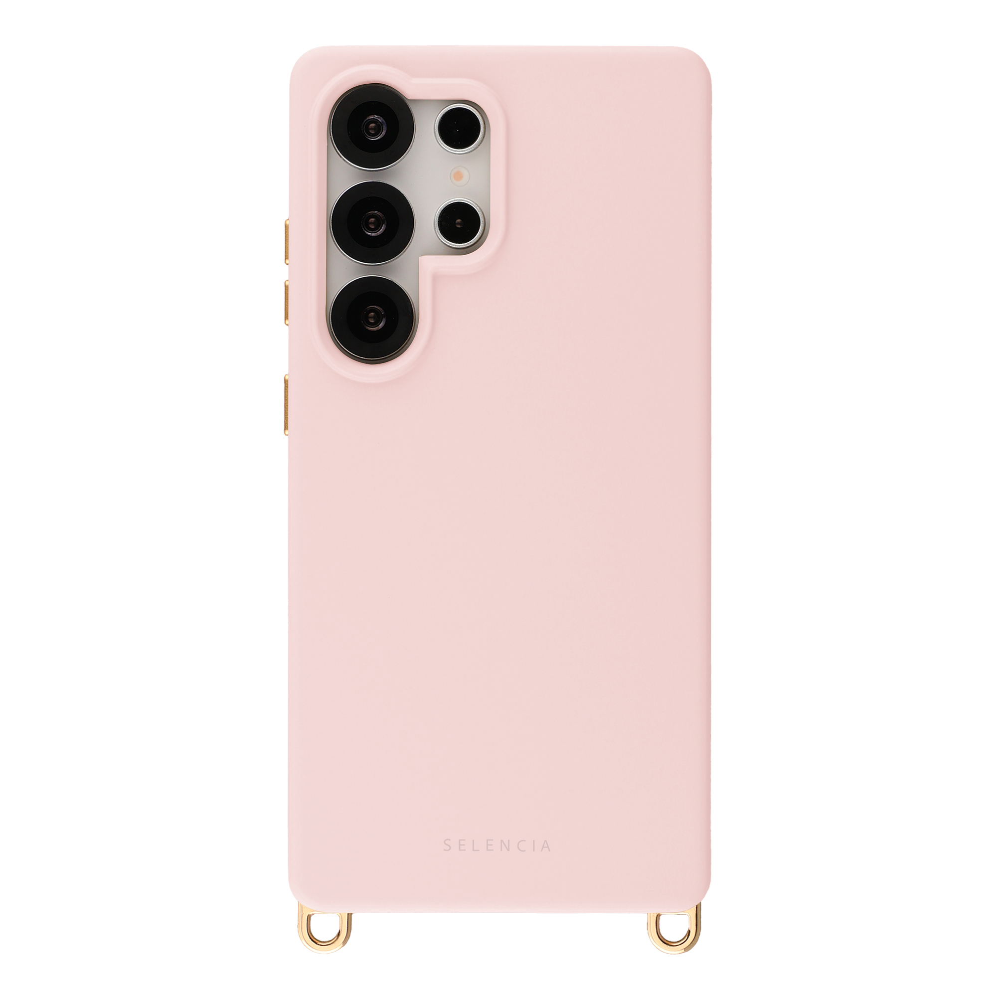 Selencia Rivièra Backcover mit MagSafe mit abnehmbaren Haken für das Samsung Galaxy S25 Ultra - Sorbet Pink