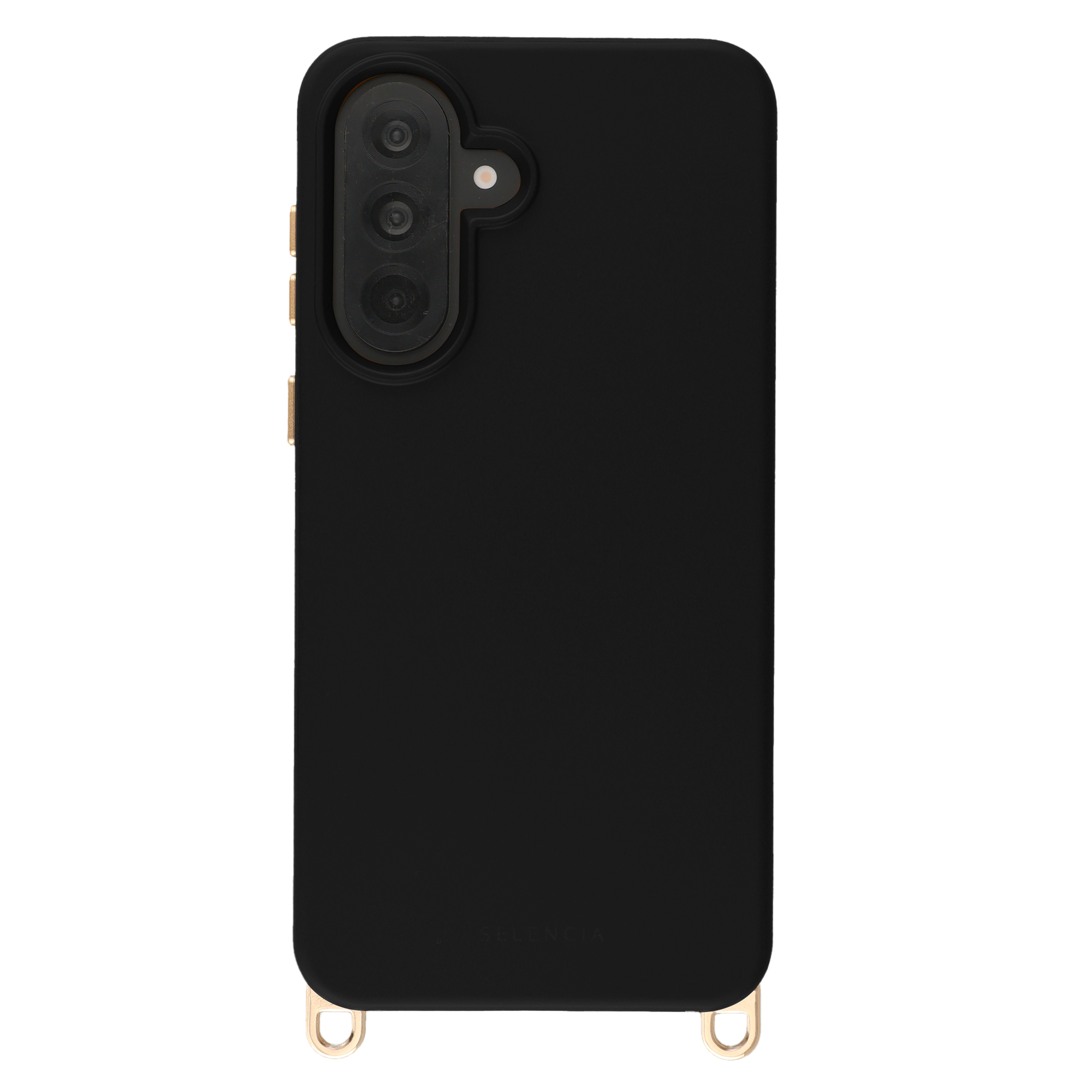 Selencia Rivièra Backcover mit MagSafe mit abnehmbaren Haken für das Samsung Galaxy A37 (5G) - Velvet Black