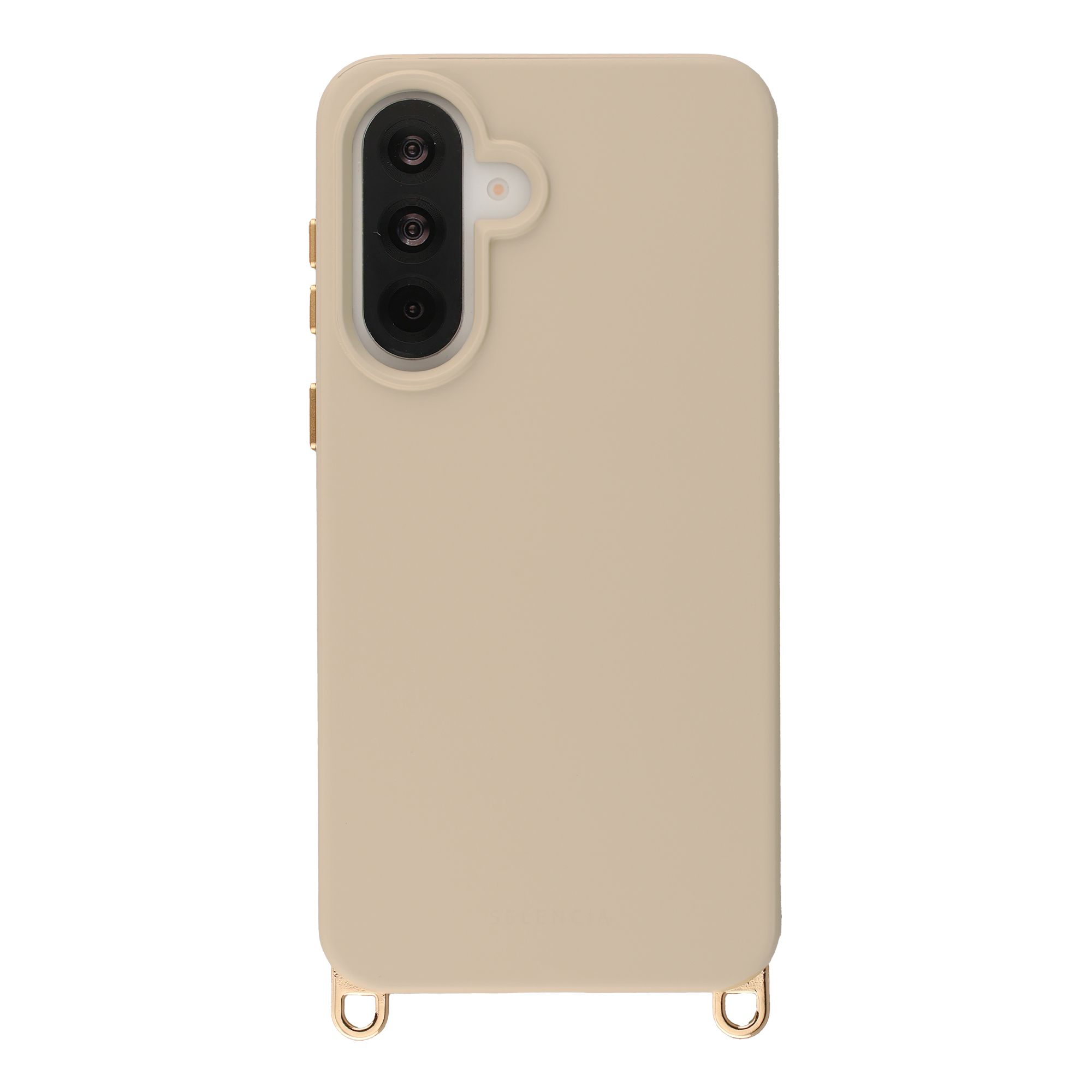 Selencia Rivièra Backcover mit MagSafe mit abnehmbaren Haken für das Samsung Galaxy A37 (5G) - Milky Latte