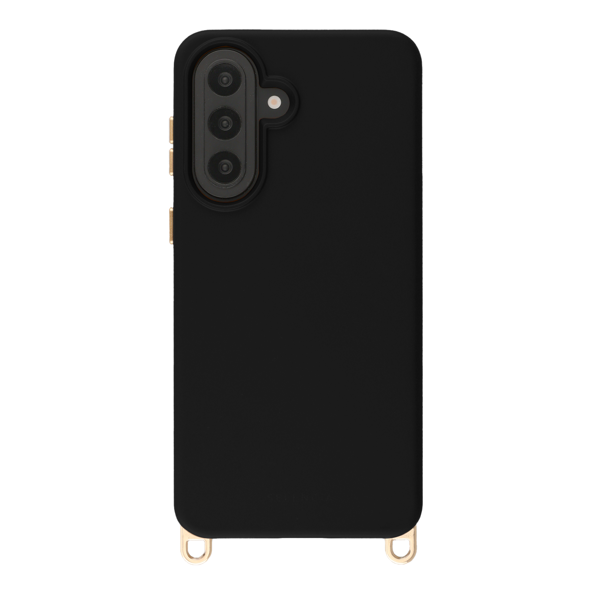 Selencia Rivièra Backcover mit MagSafe mit abnehmbaren Haken für das Samsung Galaxy A57 (5G) - Velvet Black