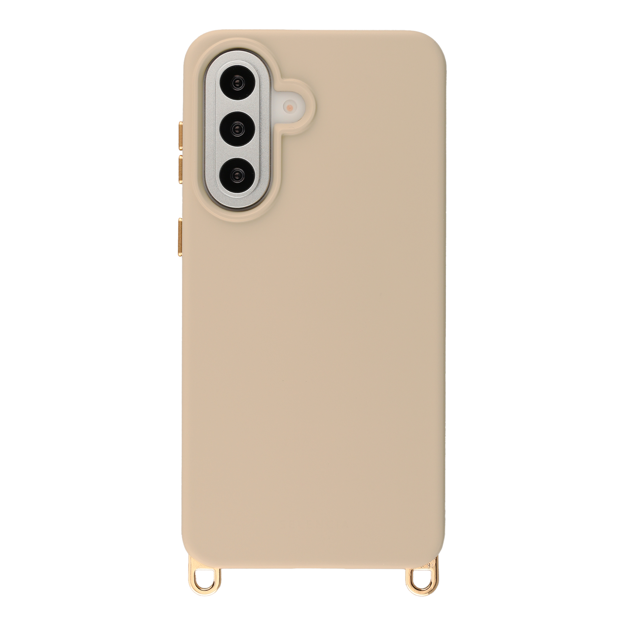Selencia Rivièra Backcover mit MagSafe mit abnehmbaren Haken für das Samsung Galaxy A57 (5G) - Milky Latte