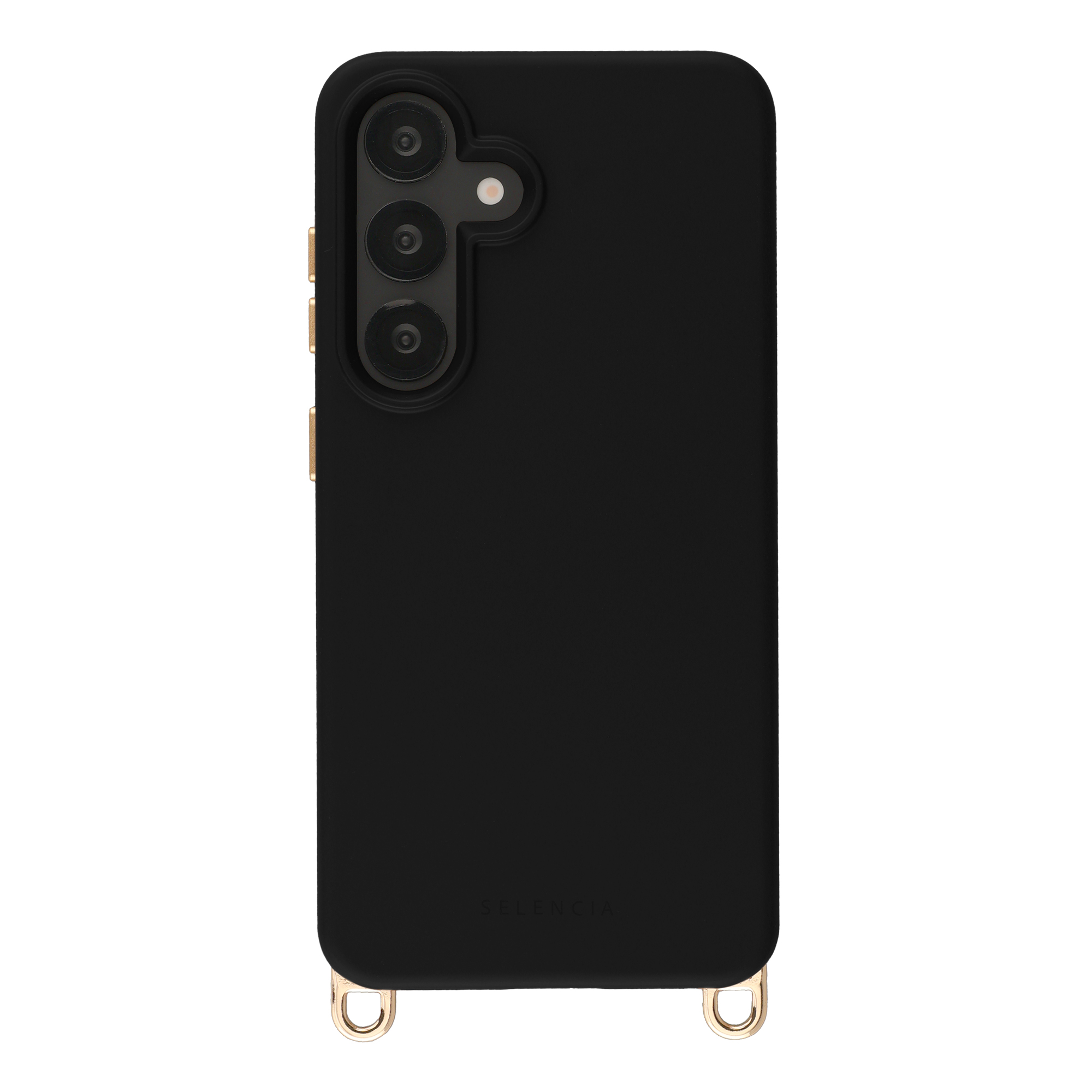 Selencia Rivièra Backcover mit MagSafe mit abnehmbaren Haken für das Samsung Galaxy A55 (5G) / A35 - Velvet Black