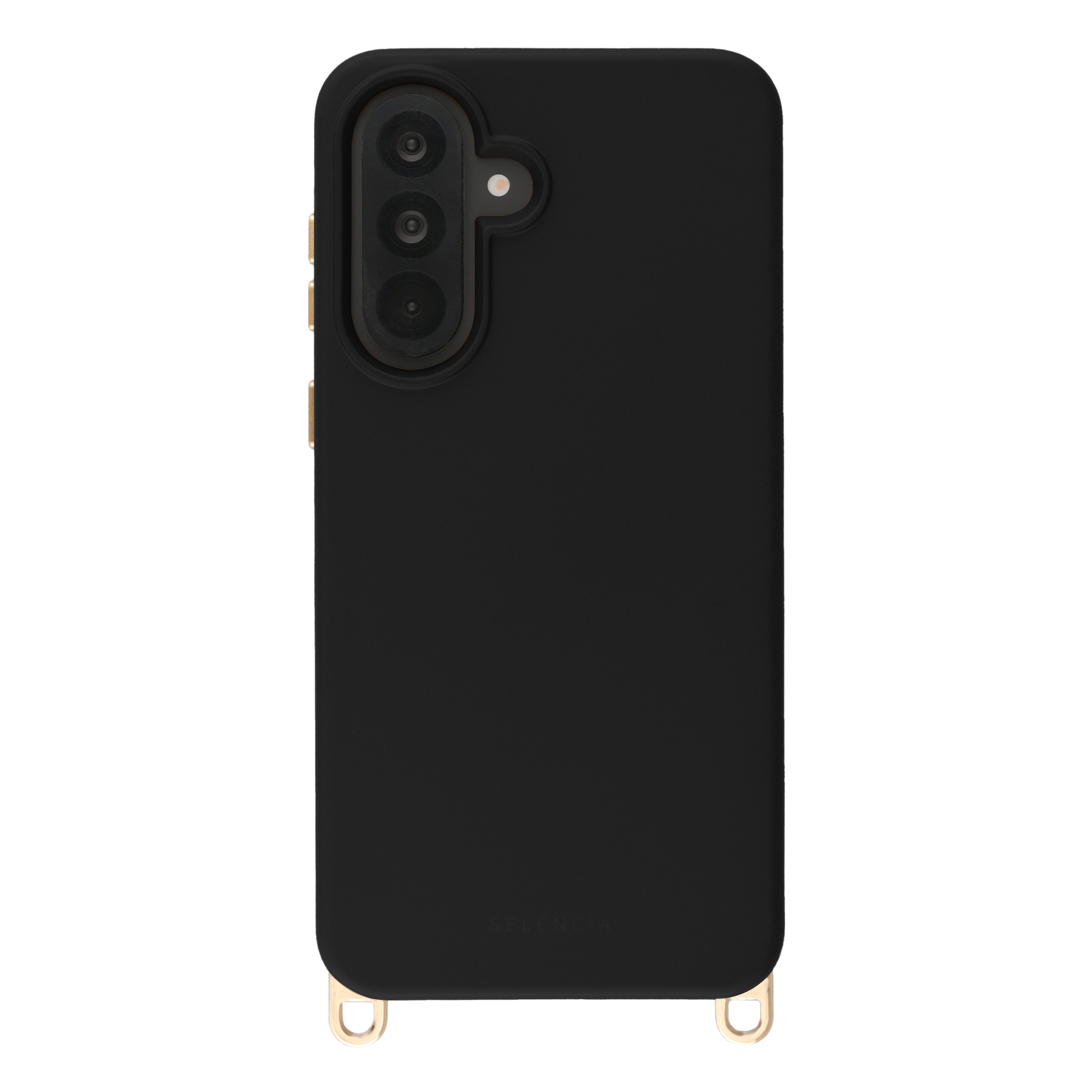 Selencia Rivièra Backcover mit MagSafe mit abnehmbaren Haken für das Samsung Galaxy A36 / A56 - Velvet Black