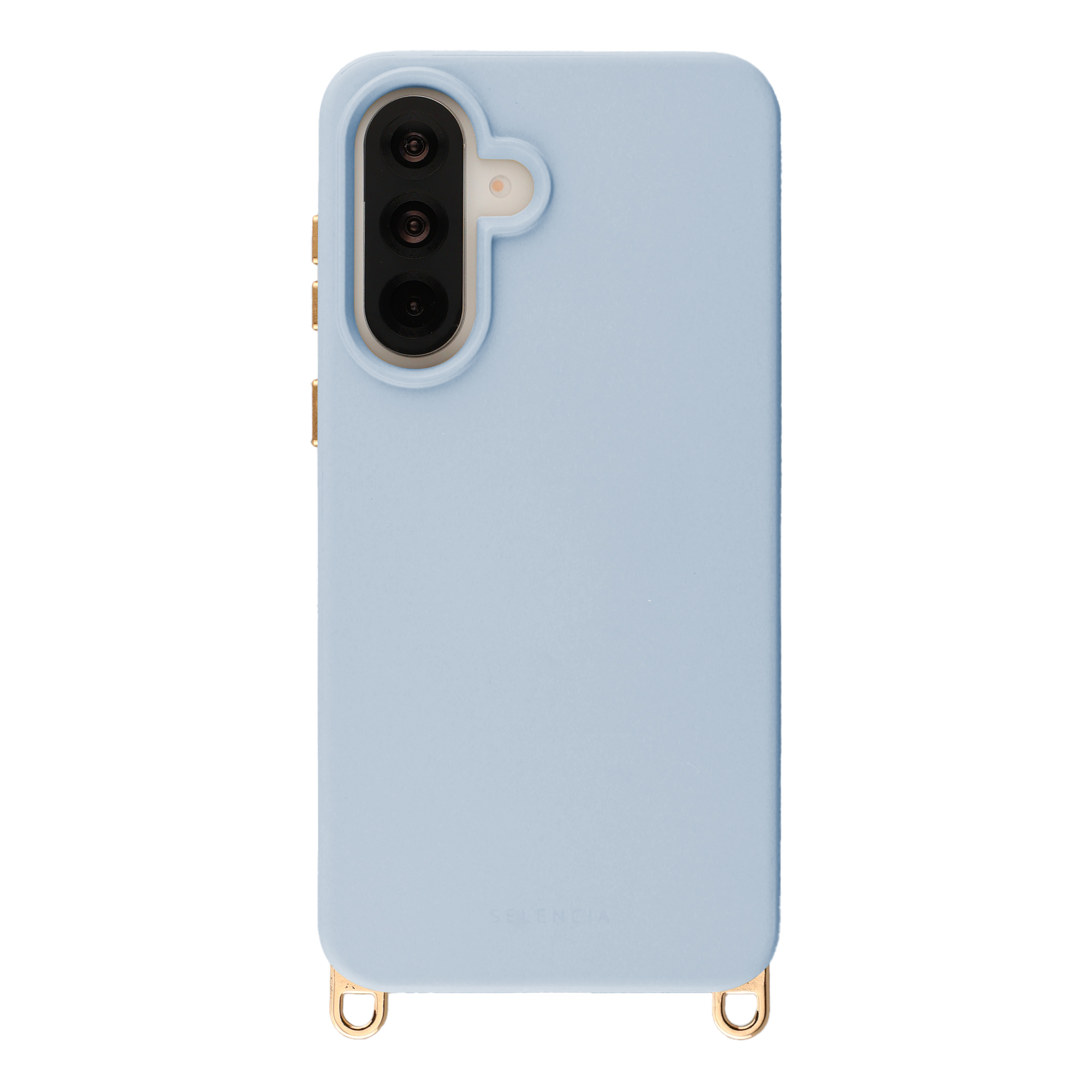 Selencia Rivièra Backcover mit MagSafe mit abnehmbaren Haken für das Samsung Galaxy A36 / A56 - Powder Blue