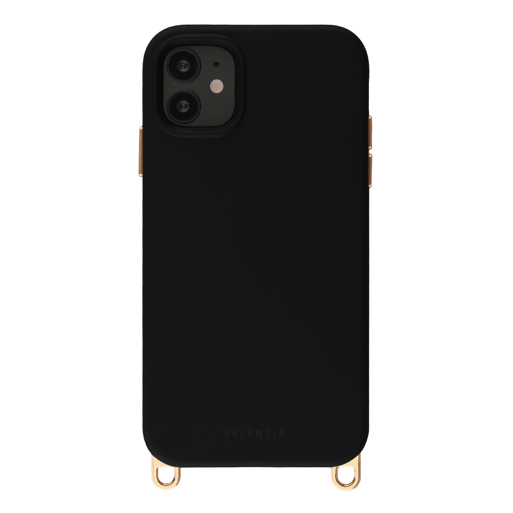 Selencia Rivièra Backcover mit MagSafe mit abnehmbaren Haken für das Apple iPhone 11 - Velvet Black