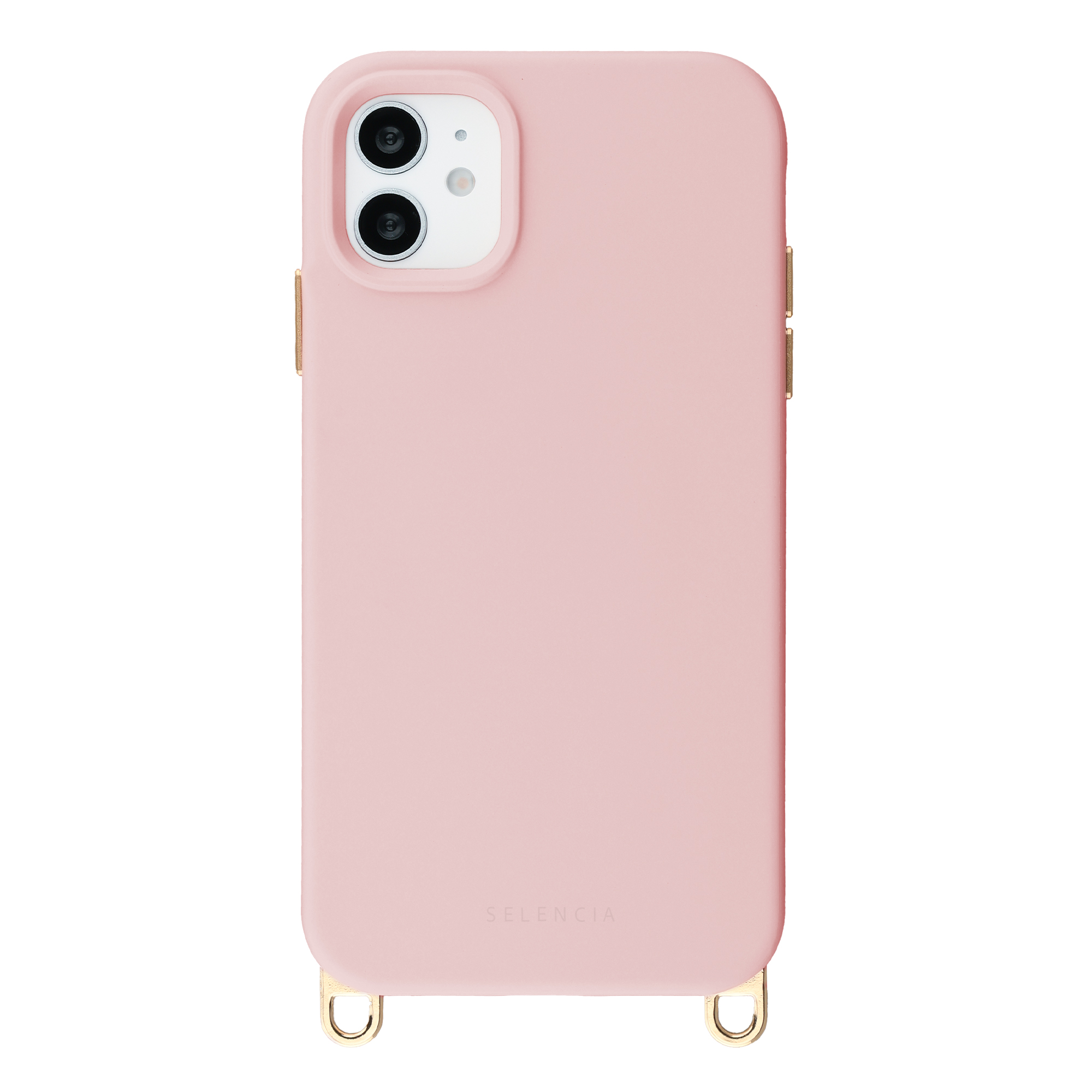 Selencia Rivièra Backcover mit MagSafe mit abnehmbaren Haken für das Apple iPhone 11 - Sorbet Pink