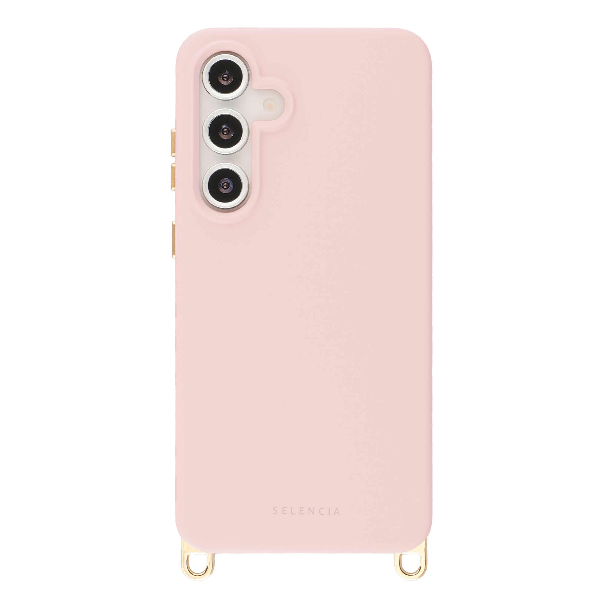 Selencia Rivièra Backcover mit MagSafe mit abnehmbaren Haken für das Samsung Galaxy S24 FE - Sorbet Pink
