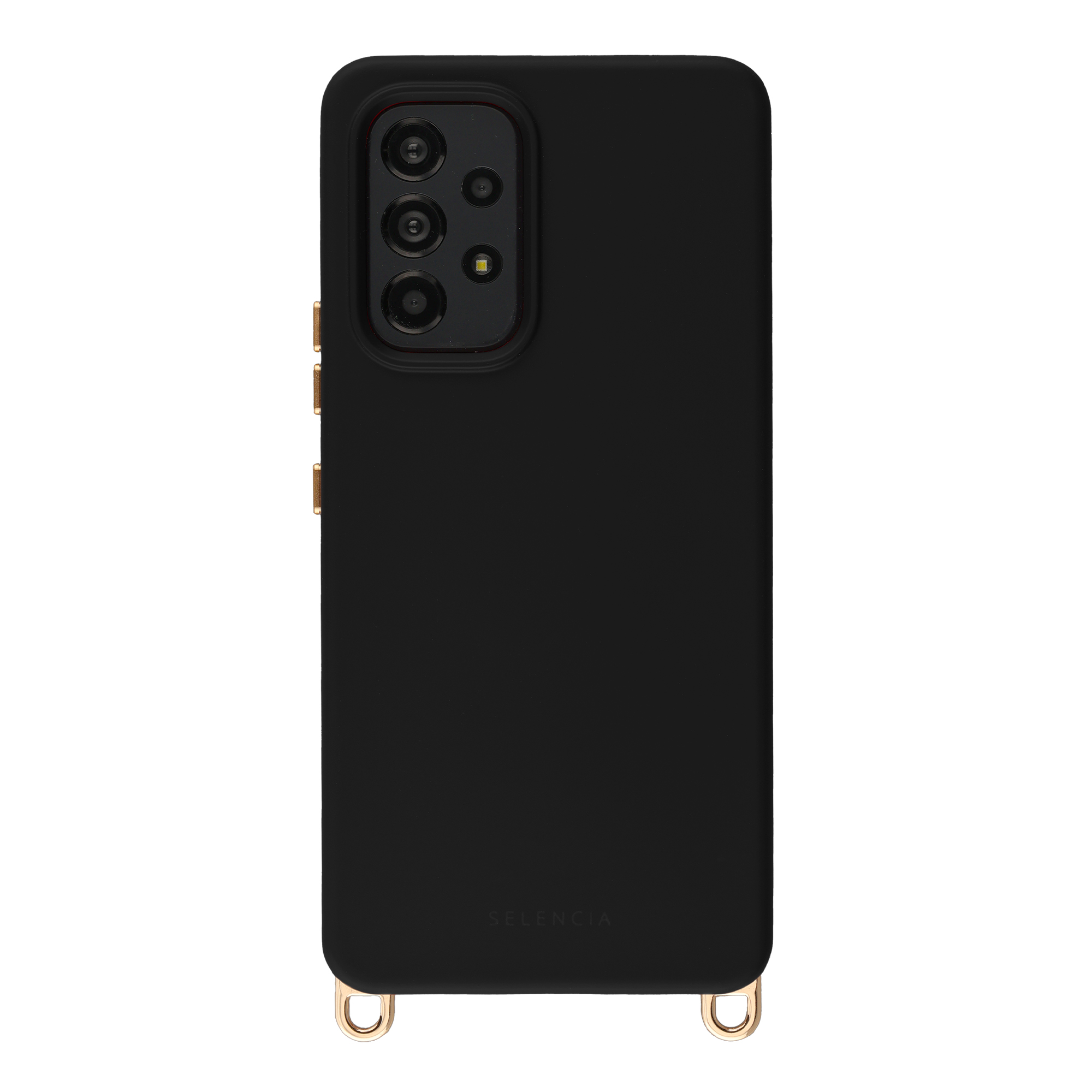Selencia Rivièra Backcover mit MagSafe mit abnehmbaren Haken für das Samsung Galaxy A53 - Velvet Black