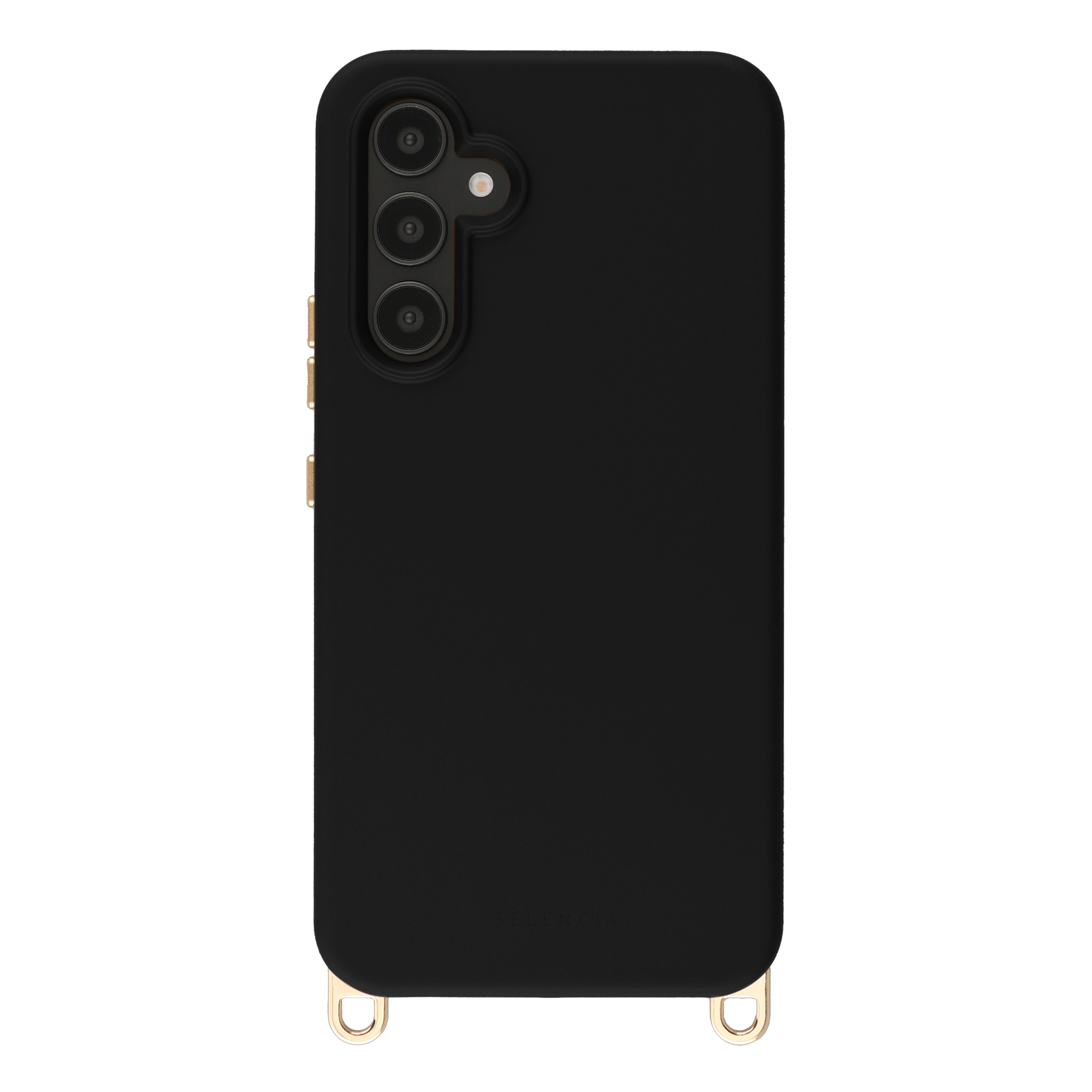 Selencia Rivièra Backcover mit MagSafe mit abnehmbaren Haken für das Samsung Galaxy A54 (5G) - Velvet Black