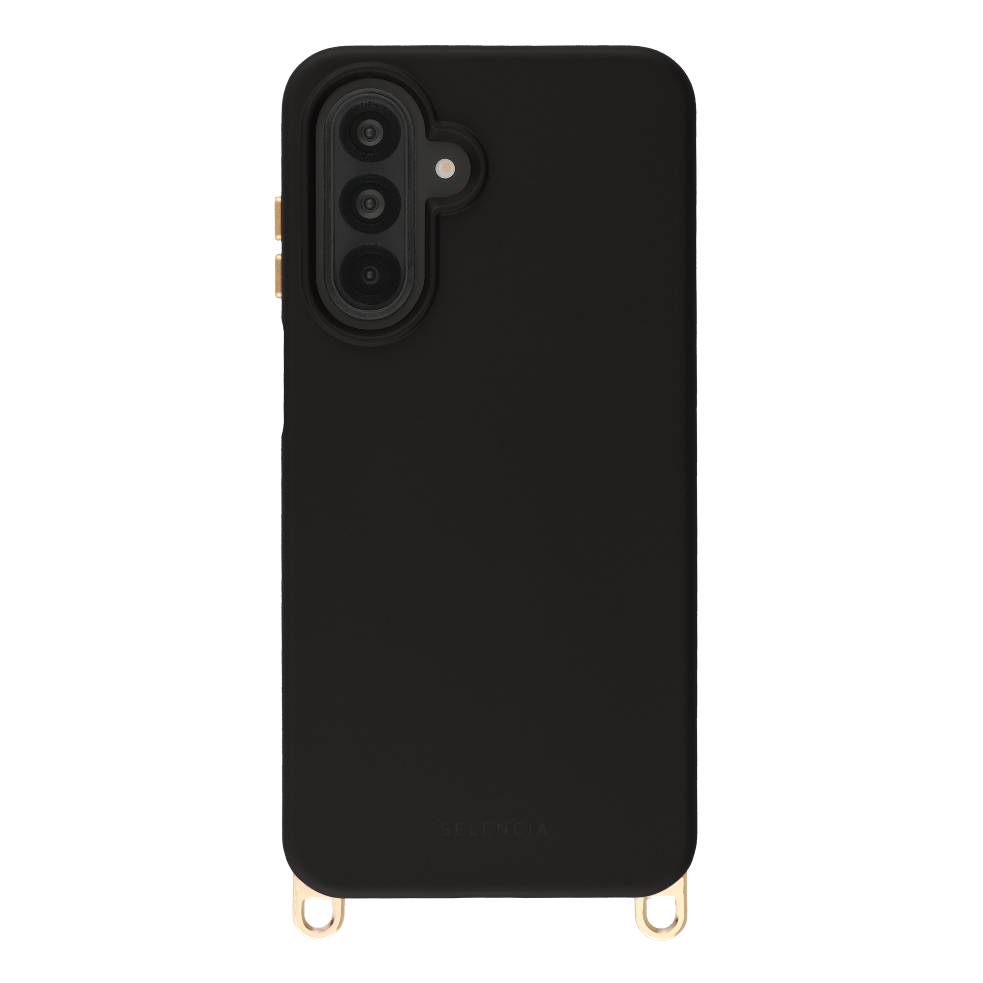 Selencia Rivièra Backcover mit MagSafe mit abnehmbaren Haken für das Samsung Galaxy A16 / A17 / A26 - Velvet Black