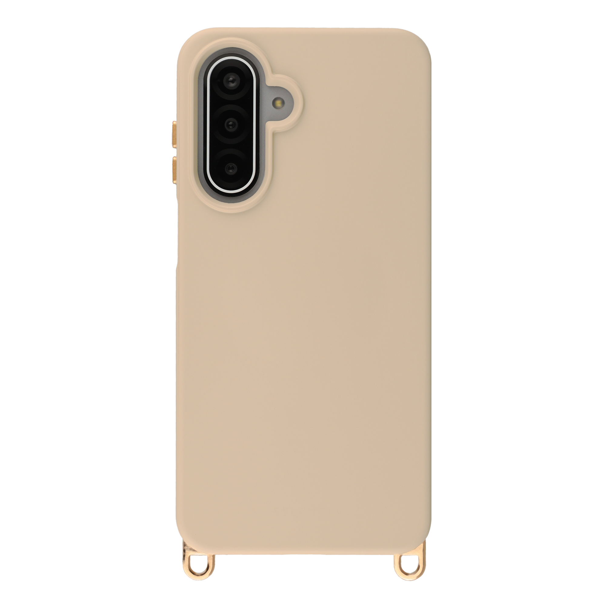 Selencia Rivièra Backcover mit MagSafe mit abnehmbaren Haken für das Samsung Galaxy A16 / A17 / A26 - Milky Latte