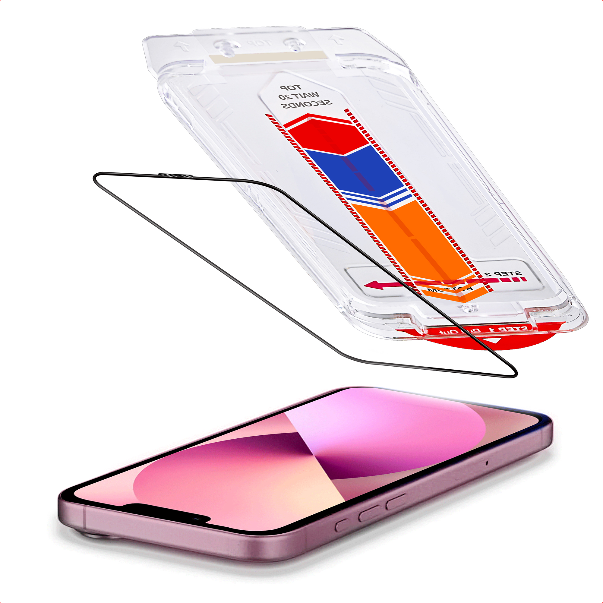 Accezz Gehärtetes Glas Displayschutz mit Applikator - 2-Pack für das Apple iPhone 17e / 16e / 15 / 14 / 13 / 13 Pro