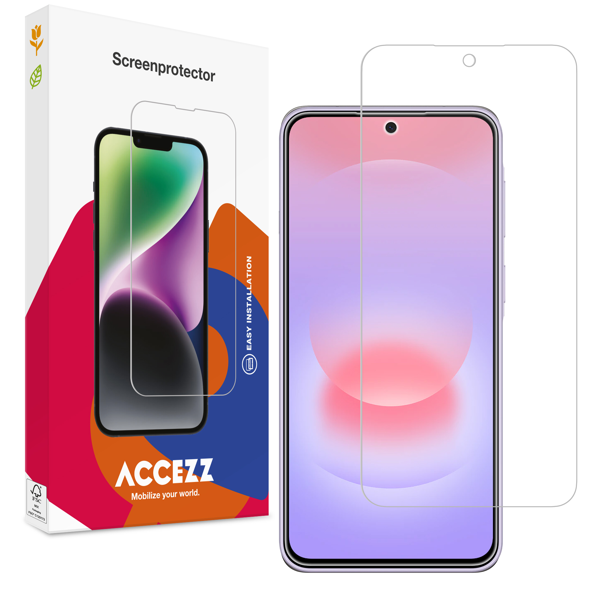 Accezz Screen Protector aus gehärtetem Glas für das Samsung Galaxy A27 (5G)